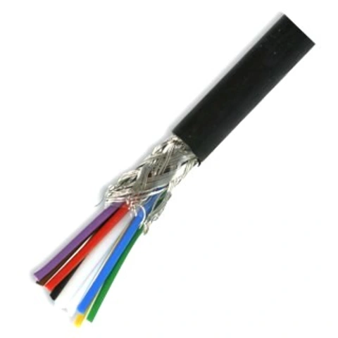 כבל פיקוד גמיש - 8 גידים 24AWG + סיכוך רשת PRO-POWER