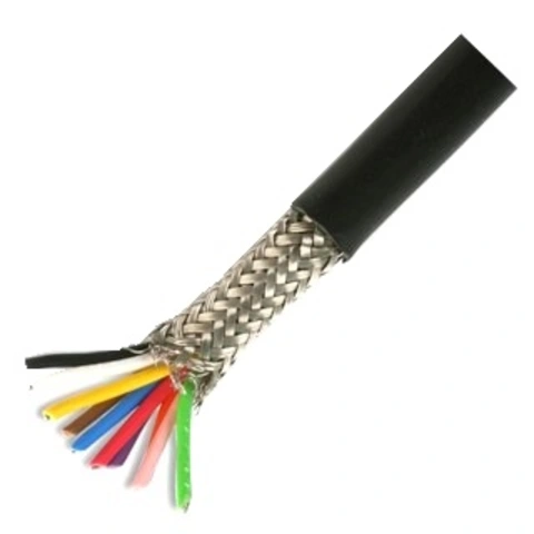 כבל פיקוד גמיש - 10 גידים 24AWG + סיכוך רשת PRO-POWER