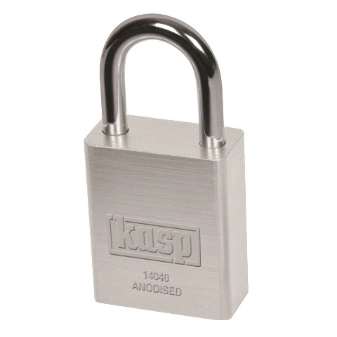 מנעול תליה מקצועי חסין מים - 40MM - כסוף - KASP SECURITY KASP SECURITY