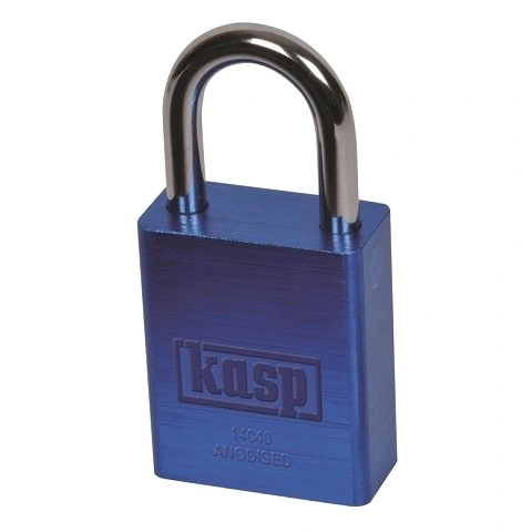 מנעול תליה מקצועי חסין מים - 40MM - כחול - KASP SECURITY KASP SECURITY