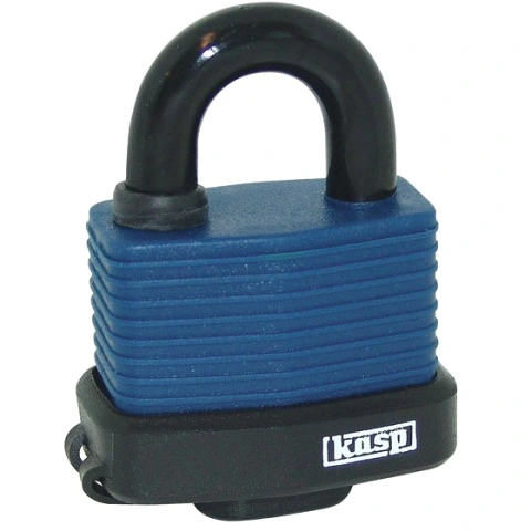 מנעול תלייה מקצועי עם למינציה - KASP SECURITY - 60MM KASP SECURITY