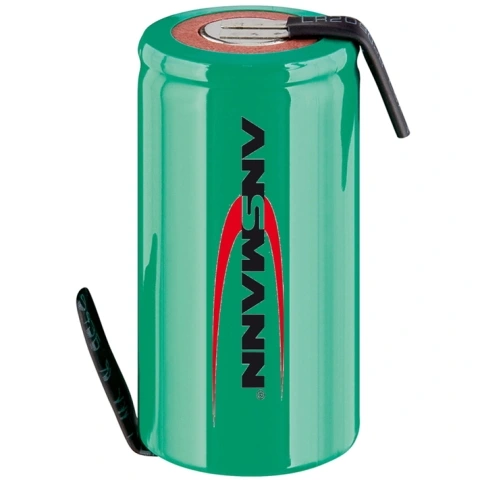 סוללה נטענת עם תגיות הלחמה - SUB-C - 1.2V 3000MAH ANSMANN