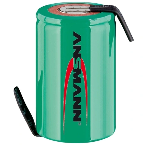 סוללה נטענת עם תגיות הלחמה - D - 1.2V 8500MAH ANSMANN