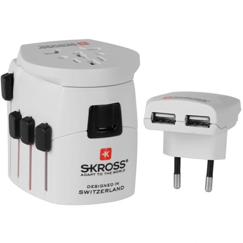 מתאם חשמל בינלאומי - WORLD ADAPTER PRO PLUS USB SKROSS