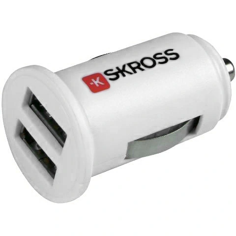 ספק לרכב - MIDGET DUAL USB CAR CHARGER SKROSS