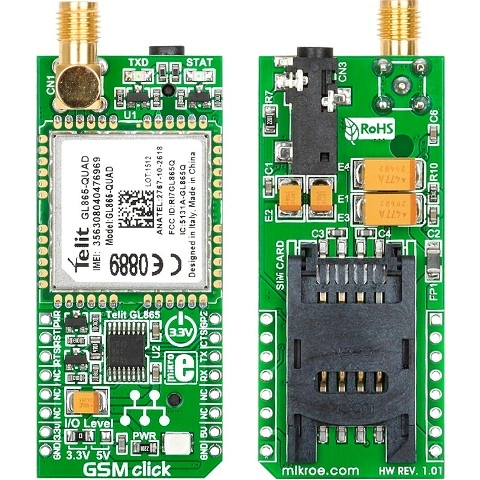 כרטיס הרחבה - GSM CLICK MIKROELEKTRONIKA