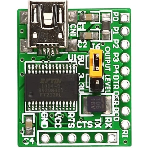 כרטיס הרחבה - USB UART MIKROELEKTRONIKA