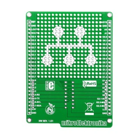 כרטיס הרחבה - MIKROMEDIA MIKROBUS SHIELD MIKROELEKTRONIKA