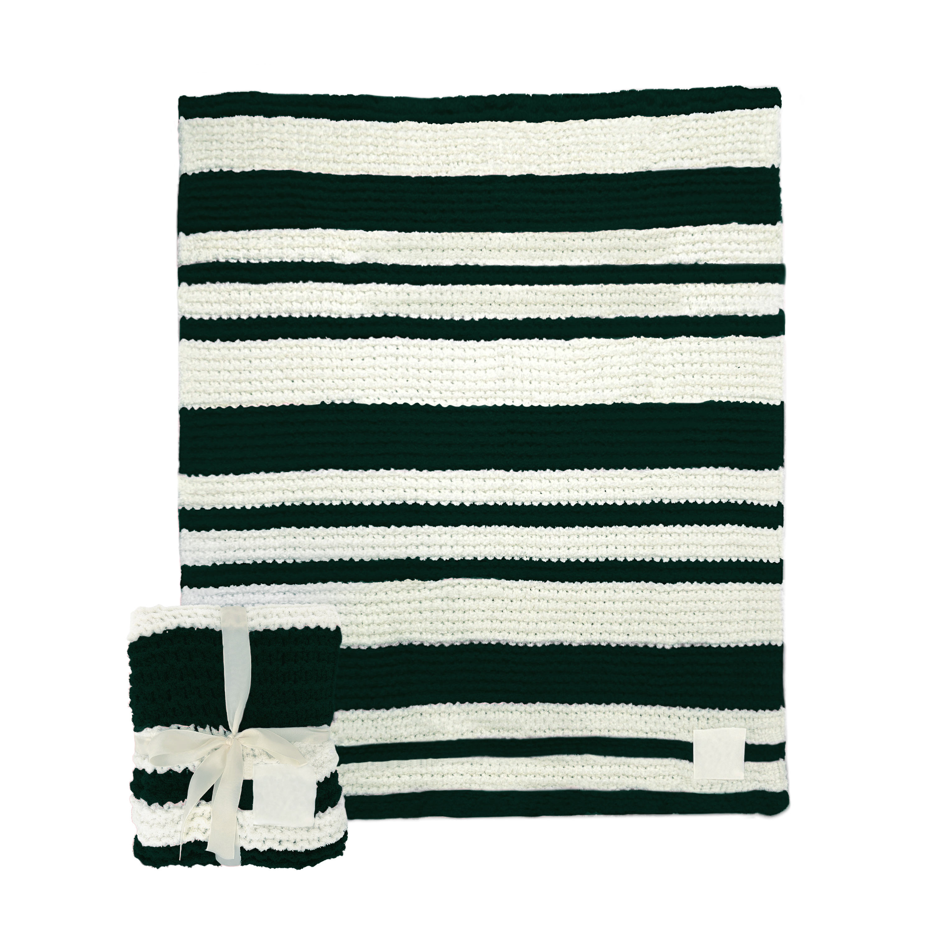 Plain Hunter Cable Knit Throw 50x60  