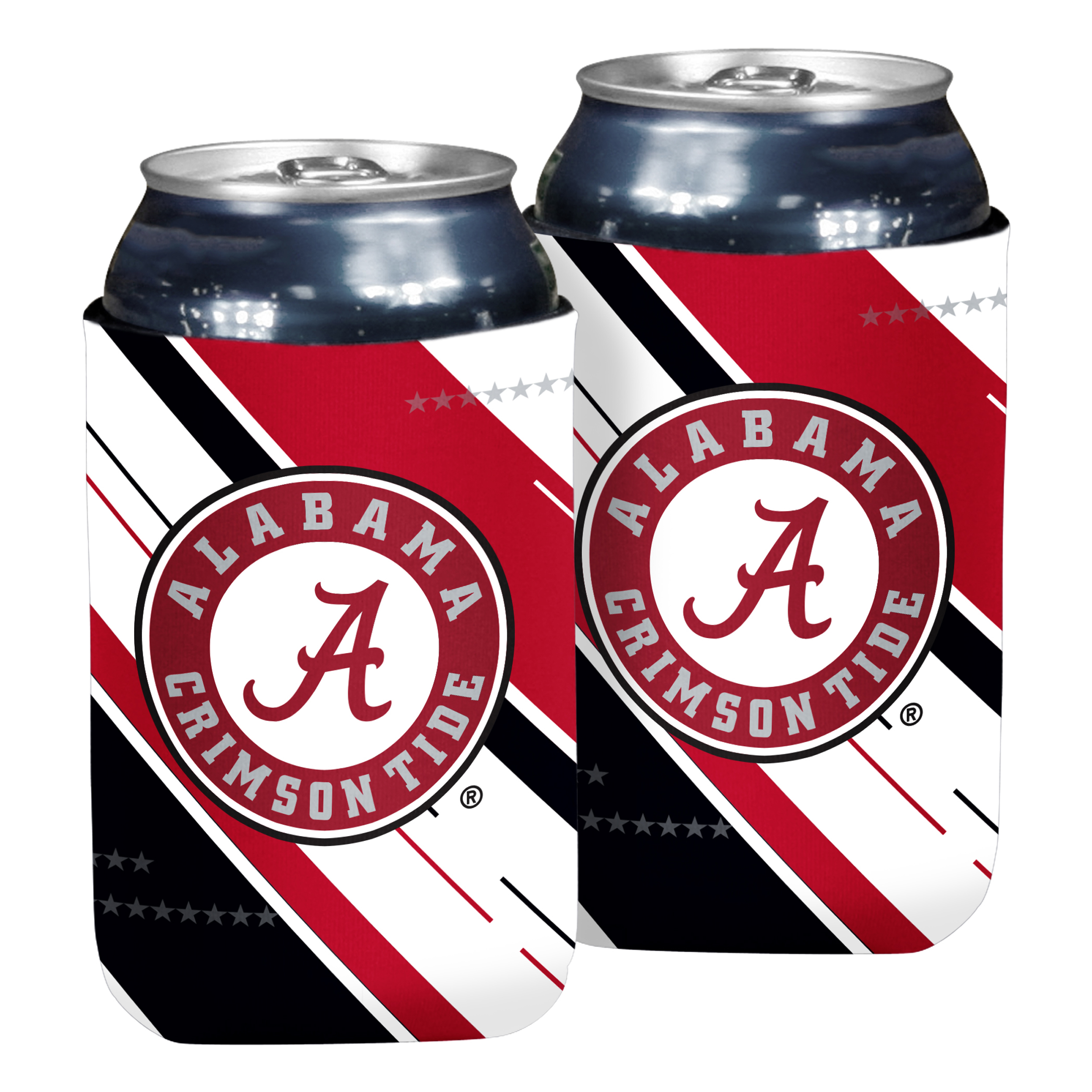Alabama Crimson Tide Mixed Stripe Insulated Can Sleeve    