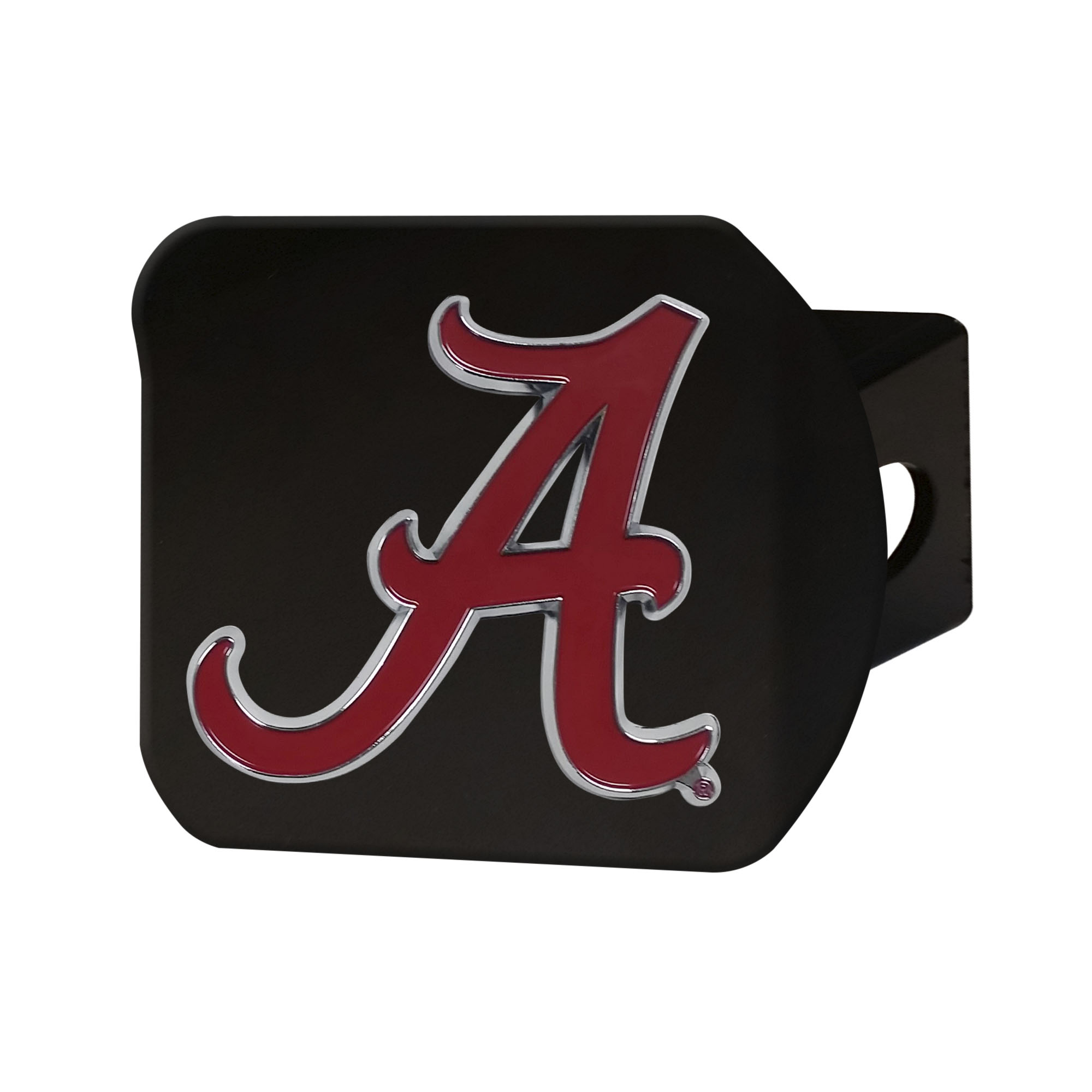 Alabama Crimson Tide Color on Black Hitch Cover    