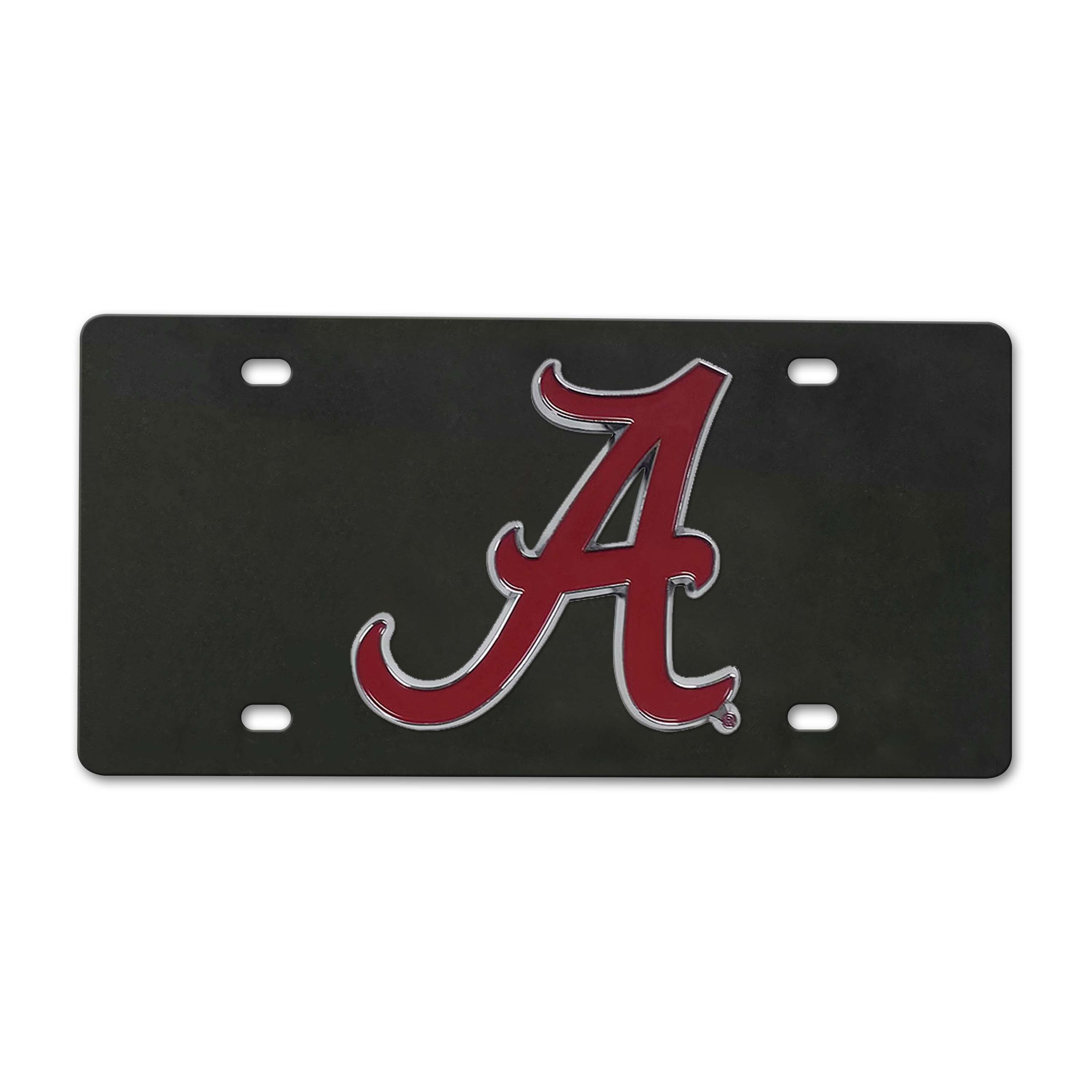 University of Alabama Black Diecast License Plate  