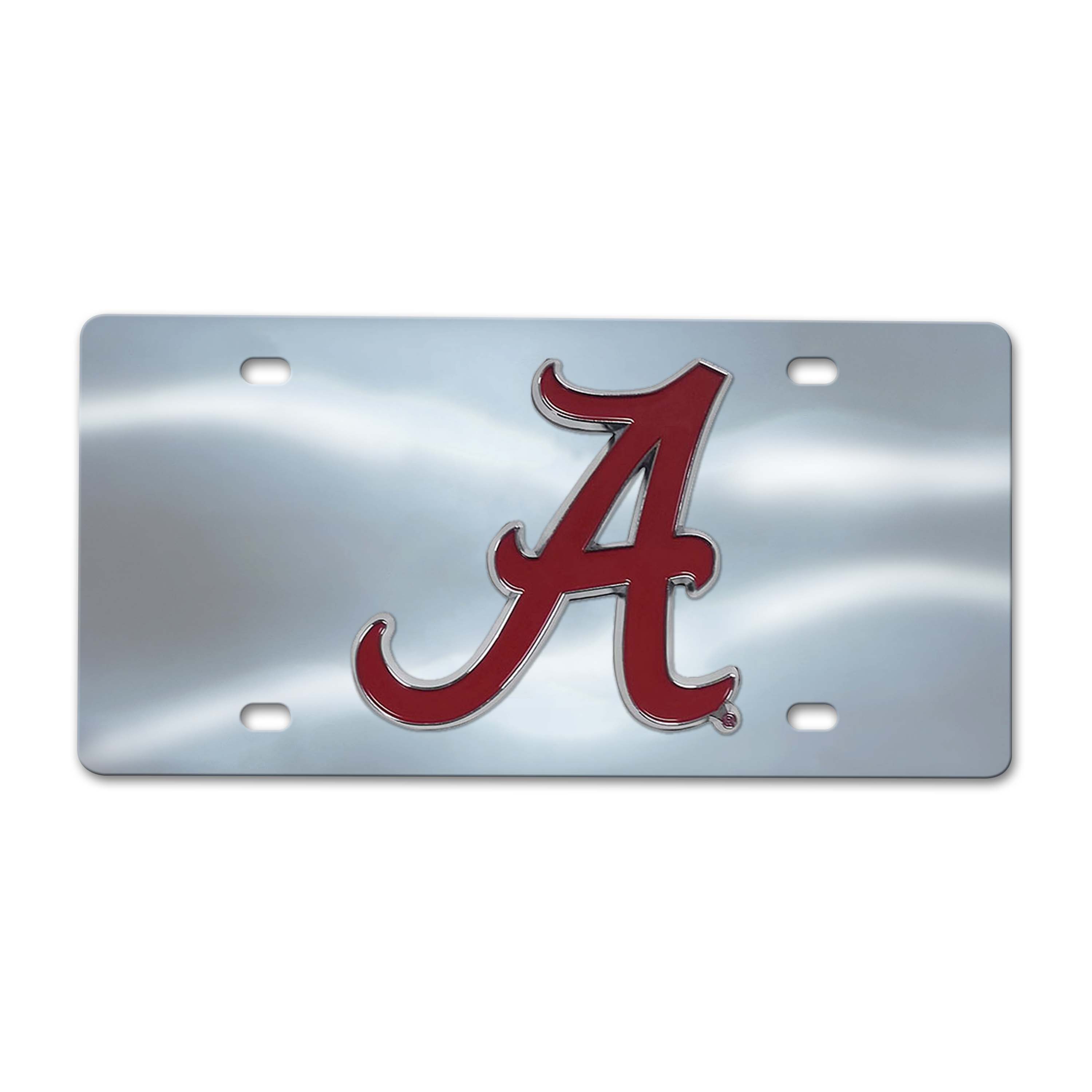 University of Alabama Chrome Diecast License Plate  
