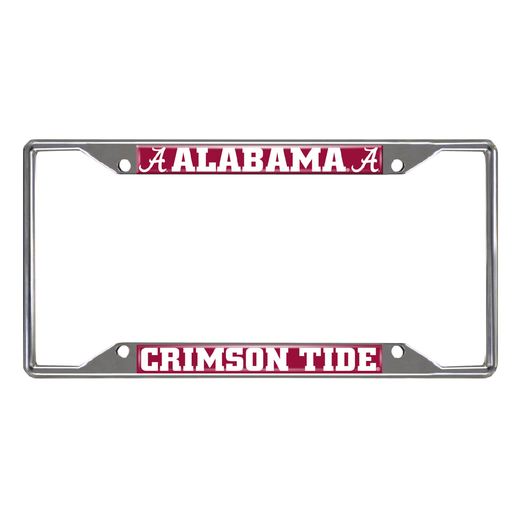 University of Alabama Chrome License Plate Frame  