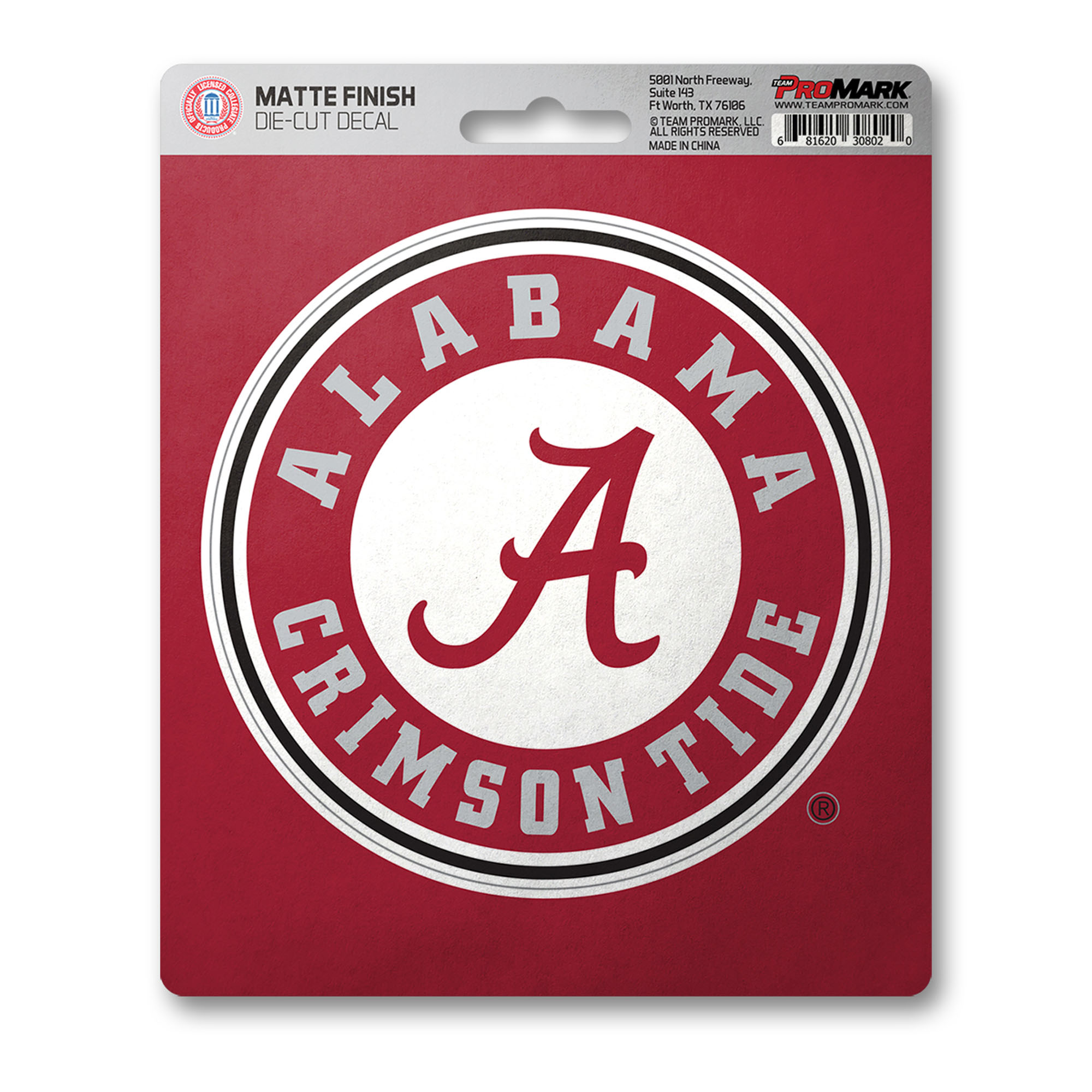 Alabama Crimson Tide Matte Decal  