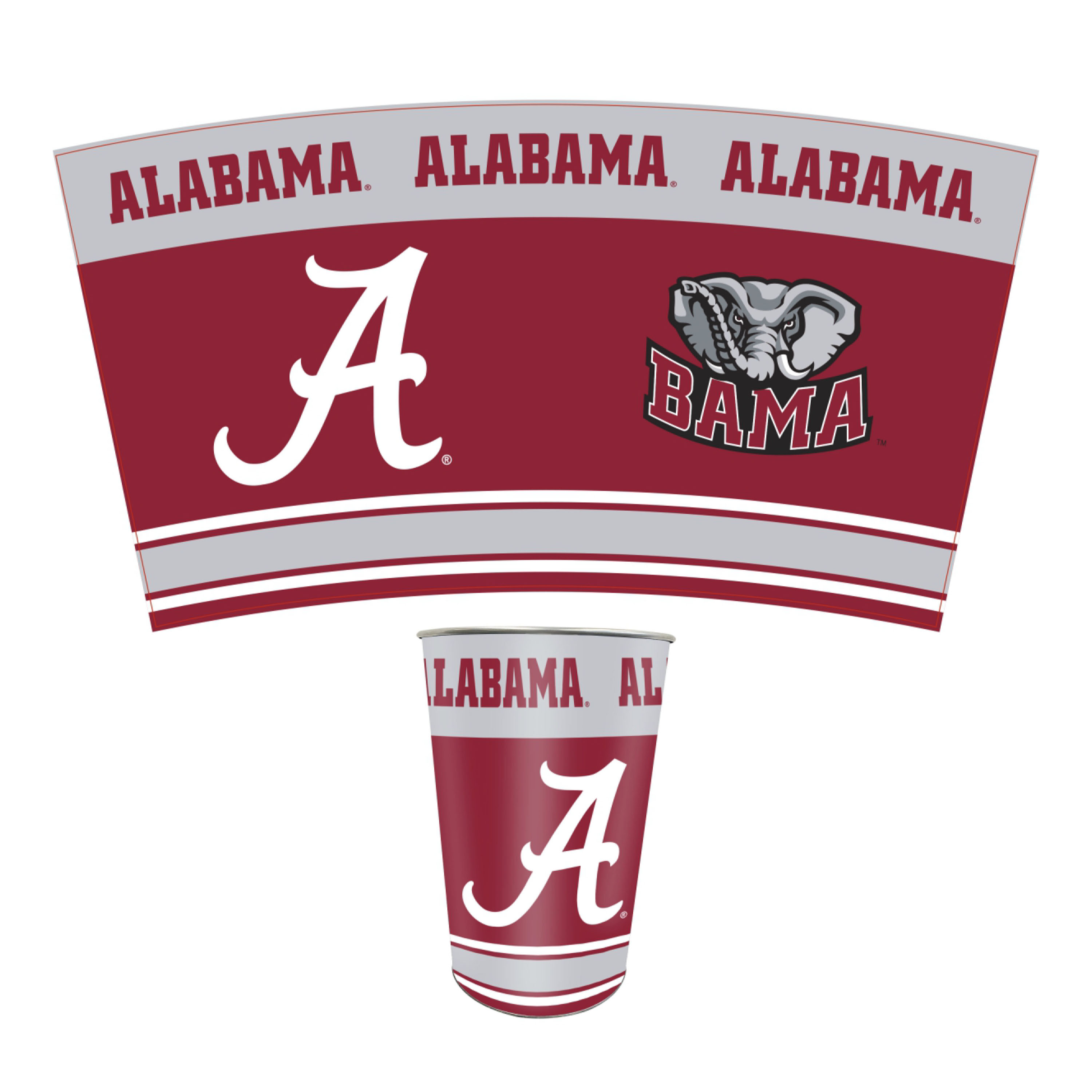 Alabama Crimson Tide Wastebasket  