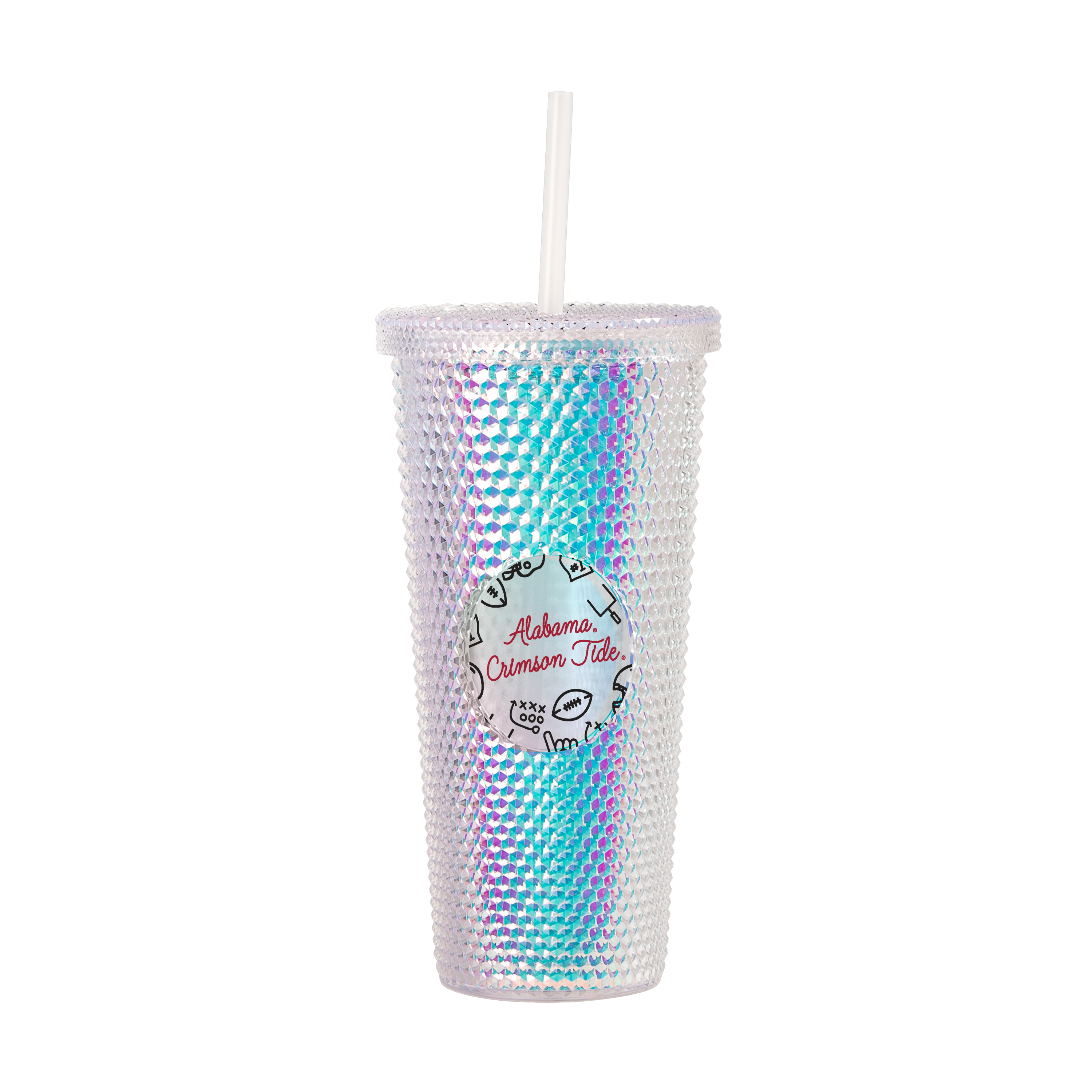 Alabama Crimson Tide 24oz Playmaker Iridescent Stud Tumbler    