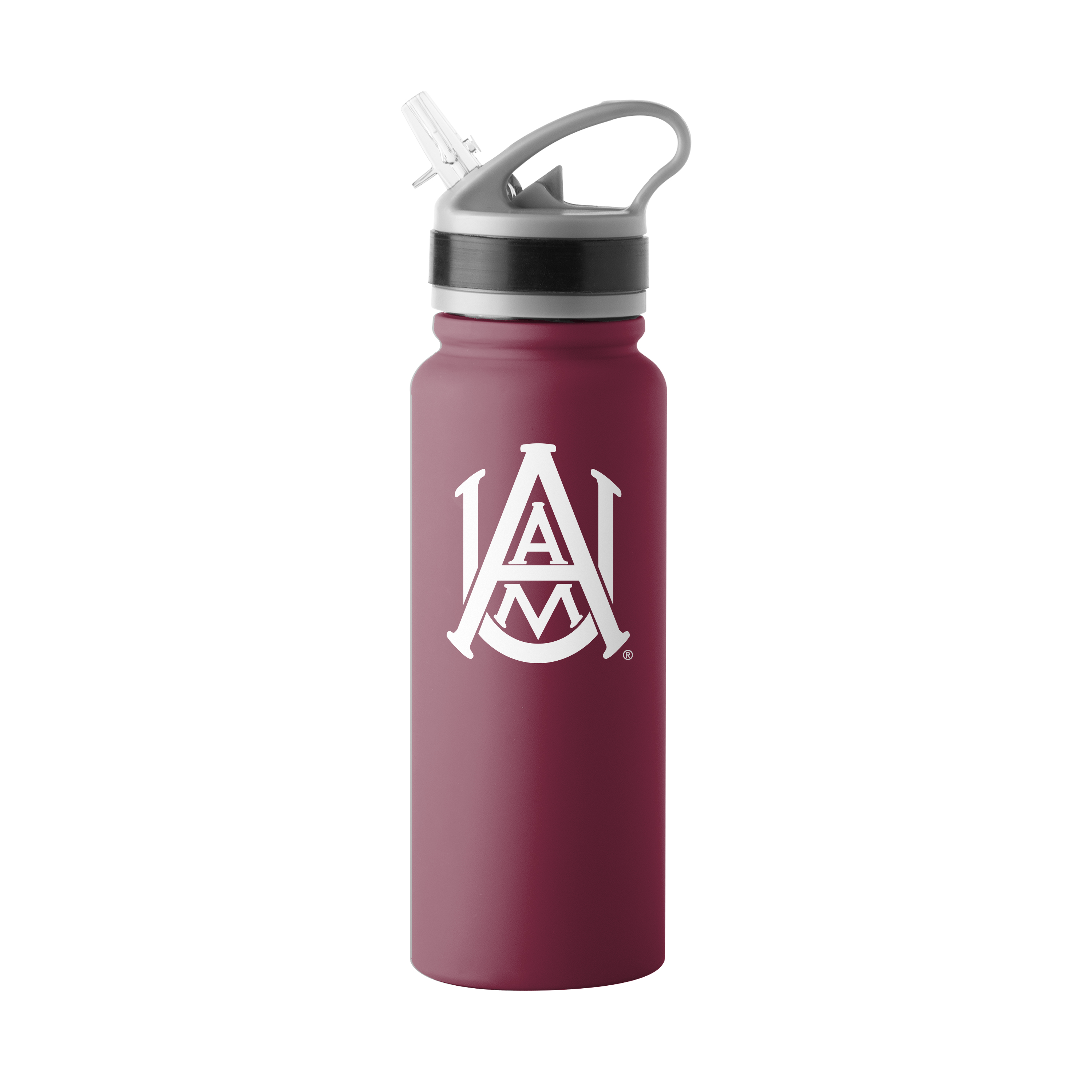 Alabama Crimson Tide A&M 25oz Logo Stainless Single Wall Flip Top Bottle    