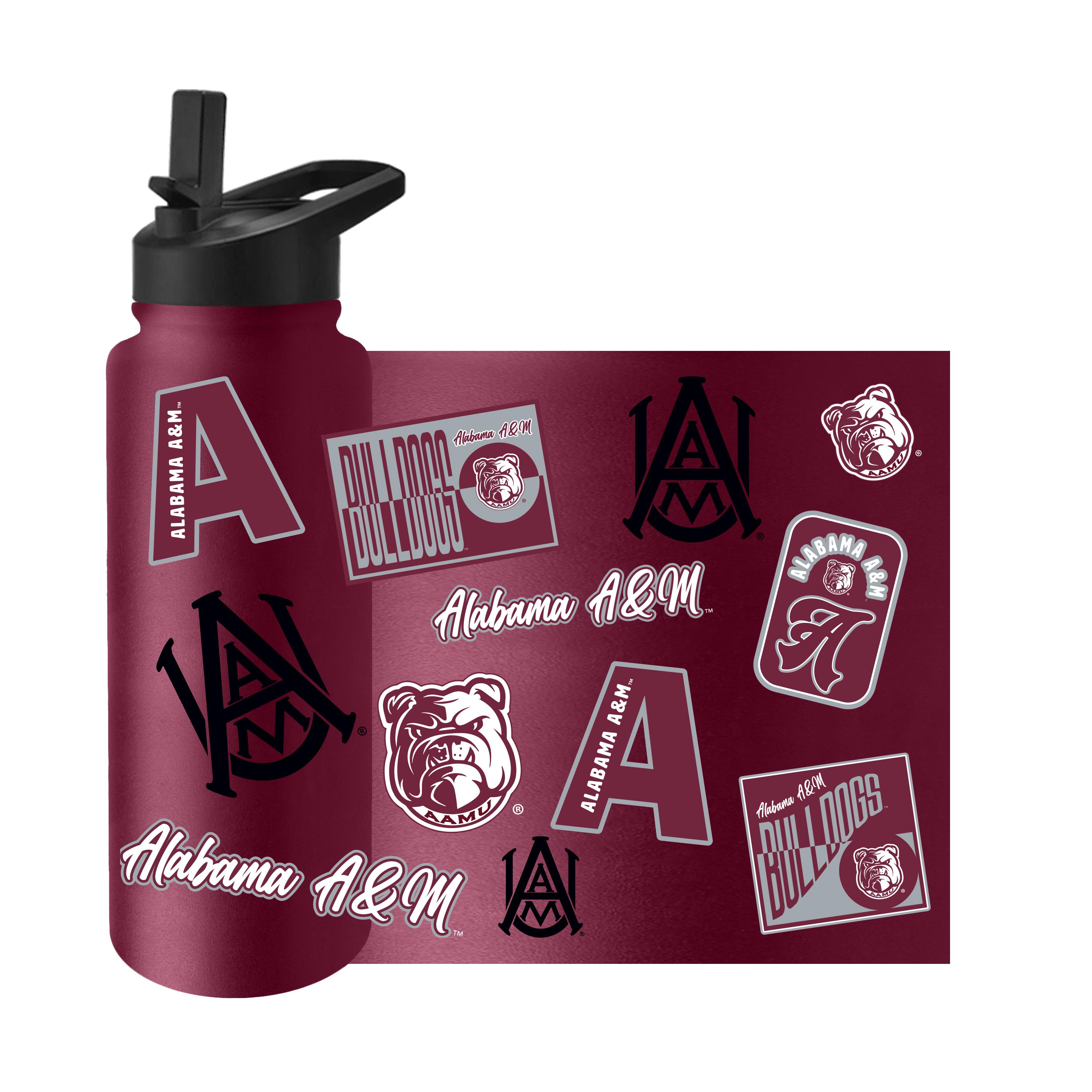 Alabama A&M 34oz Dreamweave Quencher Bottle  