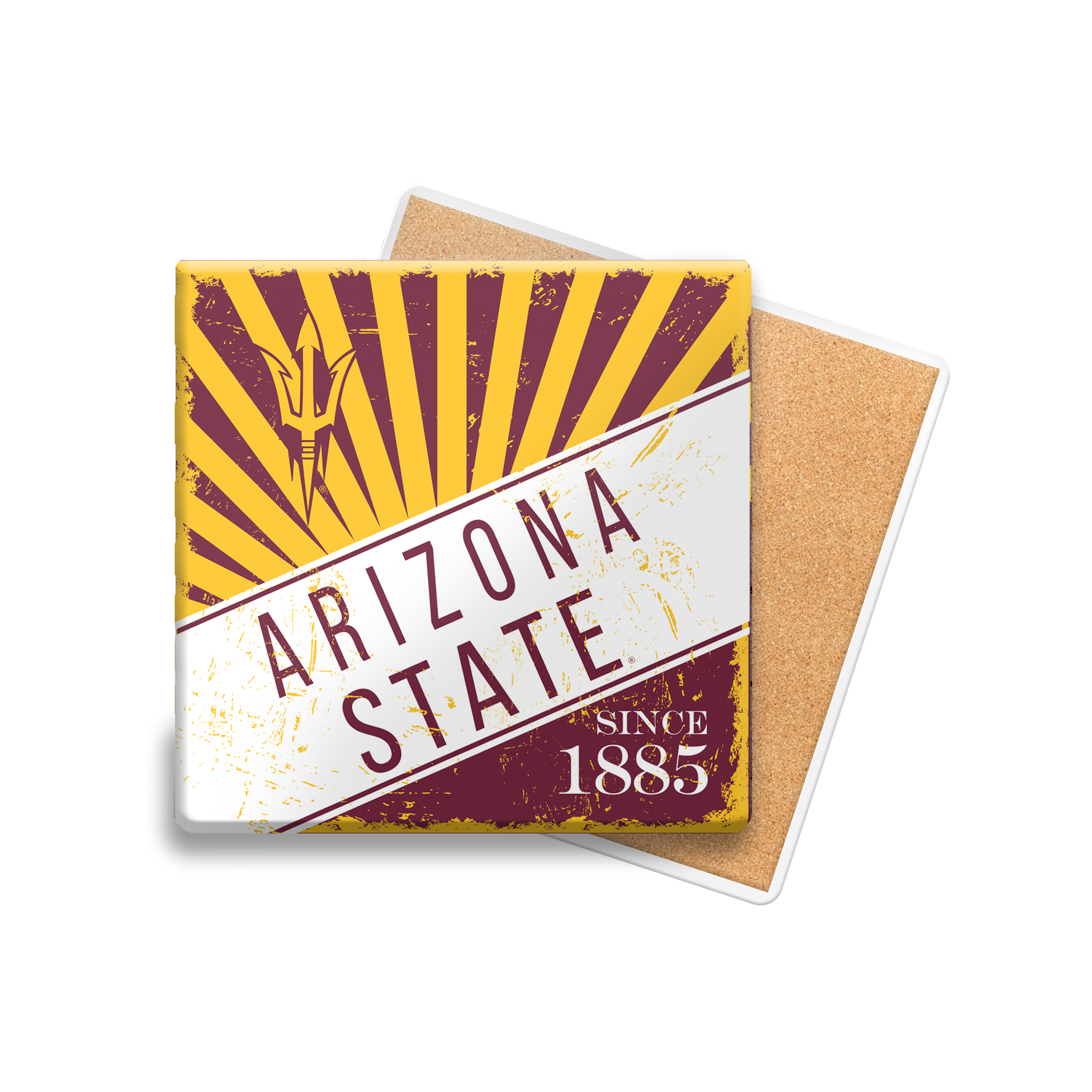 Arizona State Sun Devils Burst Stone Coaster  