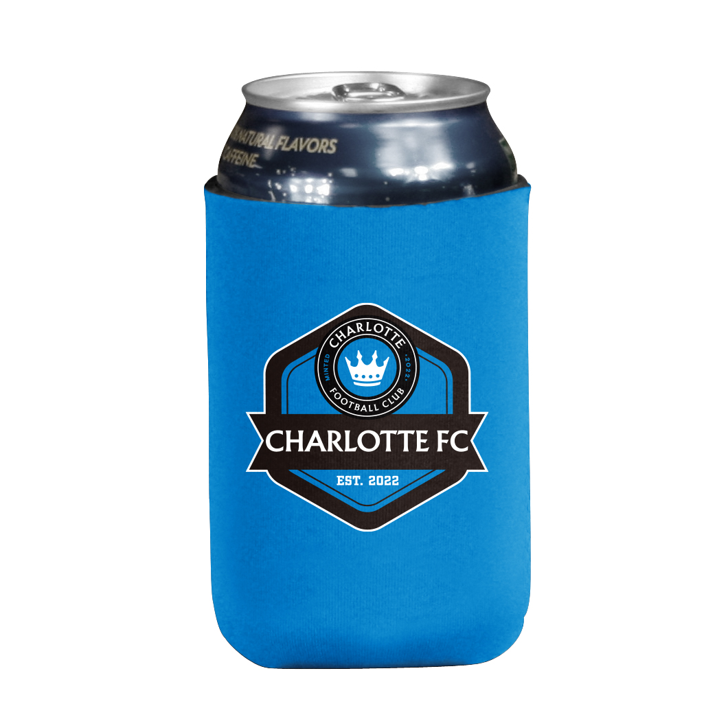 Charlotte FC Flat Hexagon Insulated Can Sleeve    
