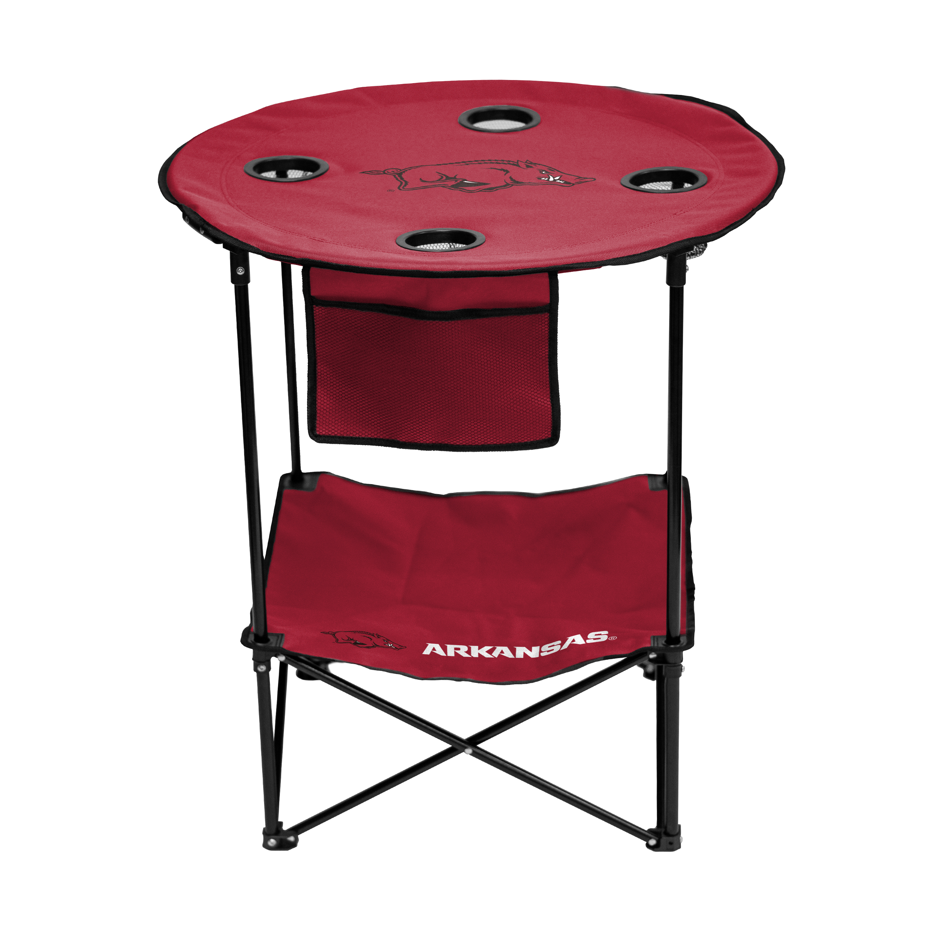 Arkansas Razorbacks Round Table w/ Shelf    