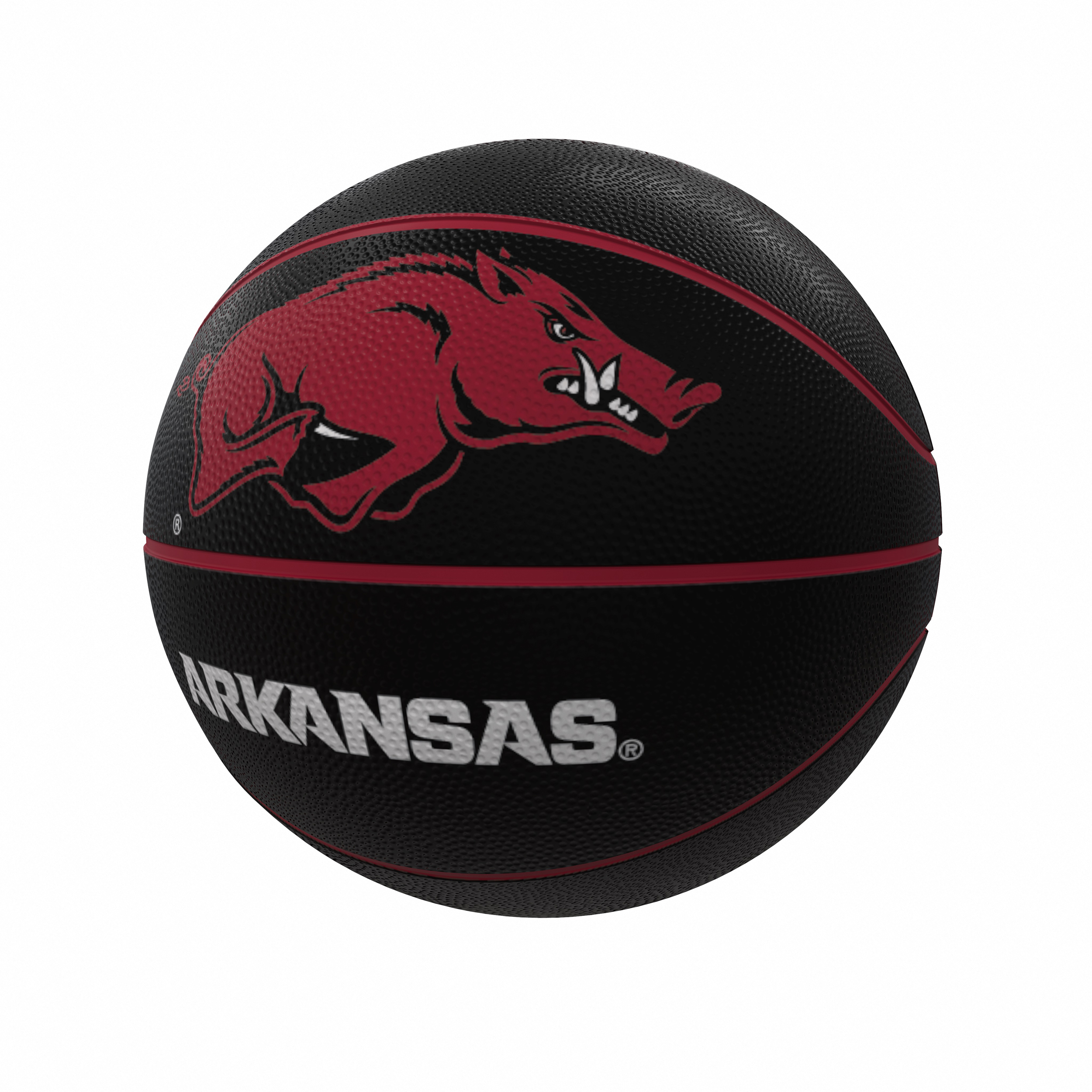 Arkansas Razorbacks Mascot Official-Size Rubber Basketball    
