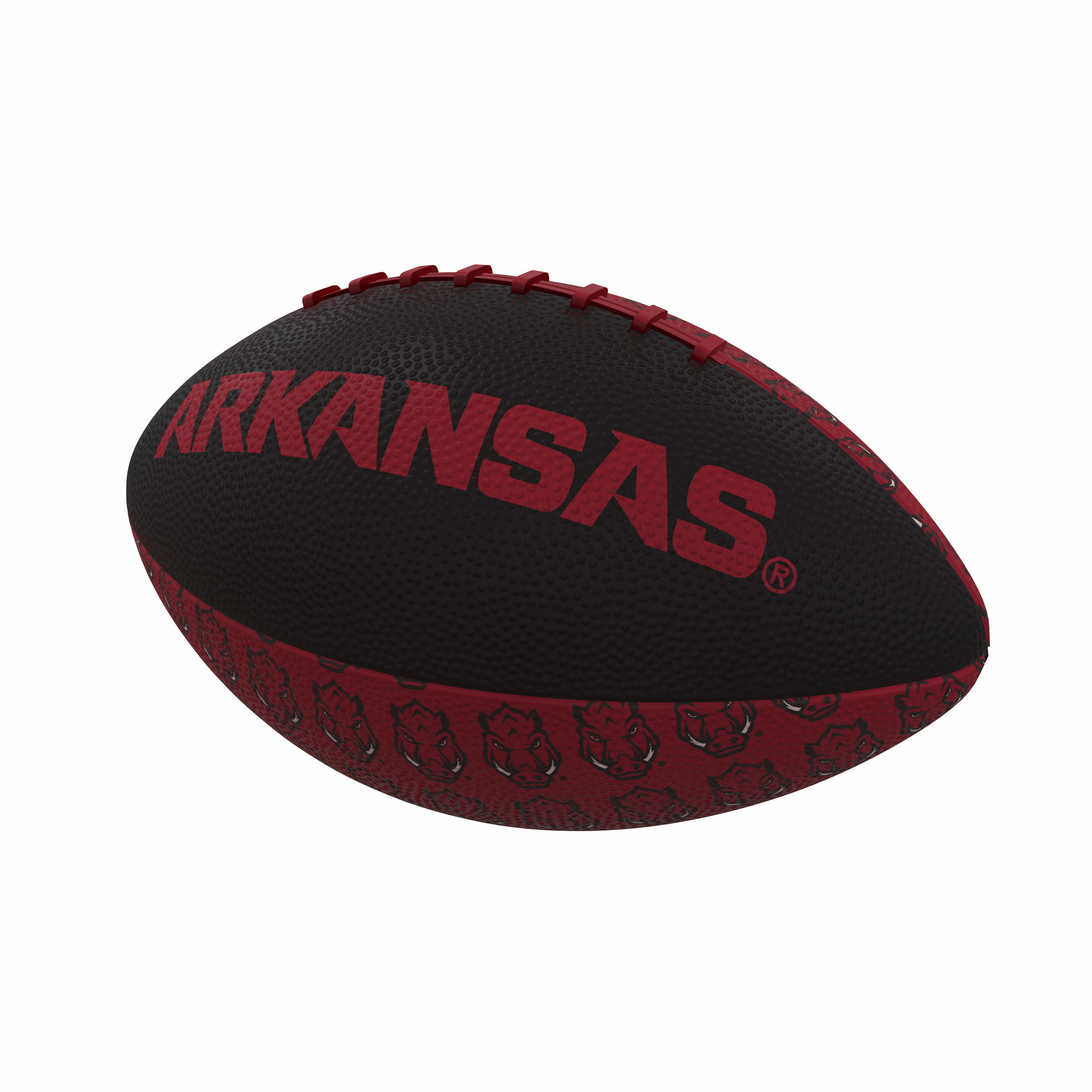 Arkansas Razorbacks Repeating Mini-Size Rubber Football    