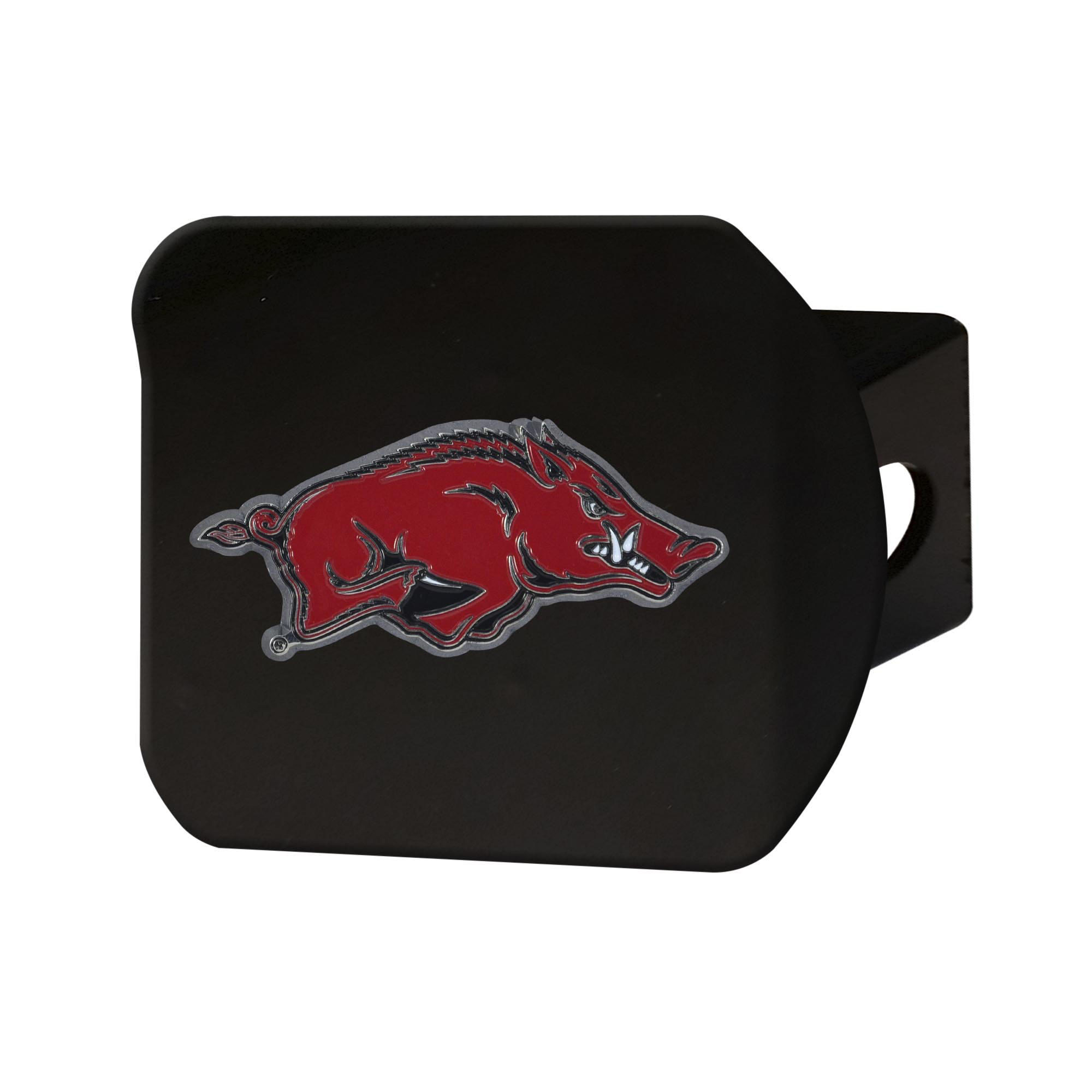 Arkansas Razorbacks Color on Black Hitch Cover    