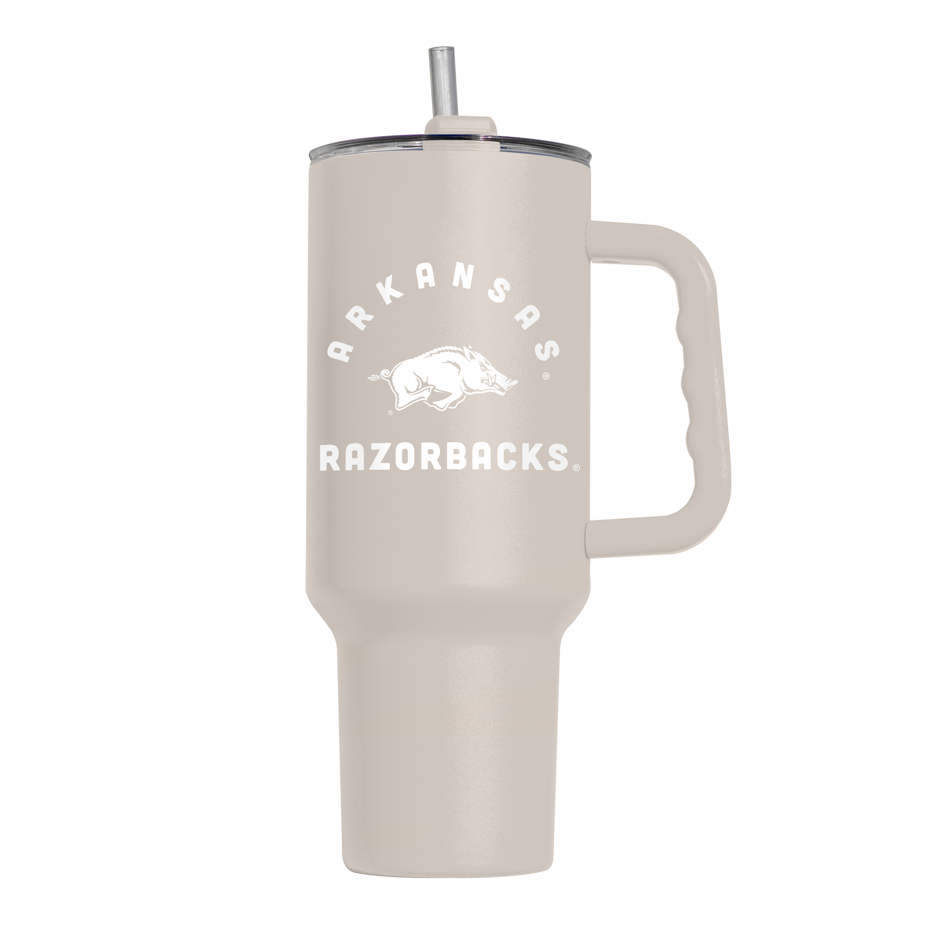 Arkansas Razorbacks 40oz Archway Sand Powder Coat Tumbler    