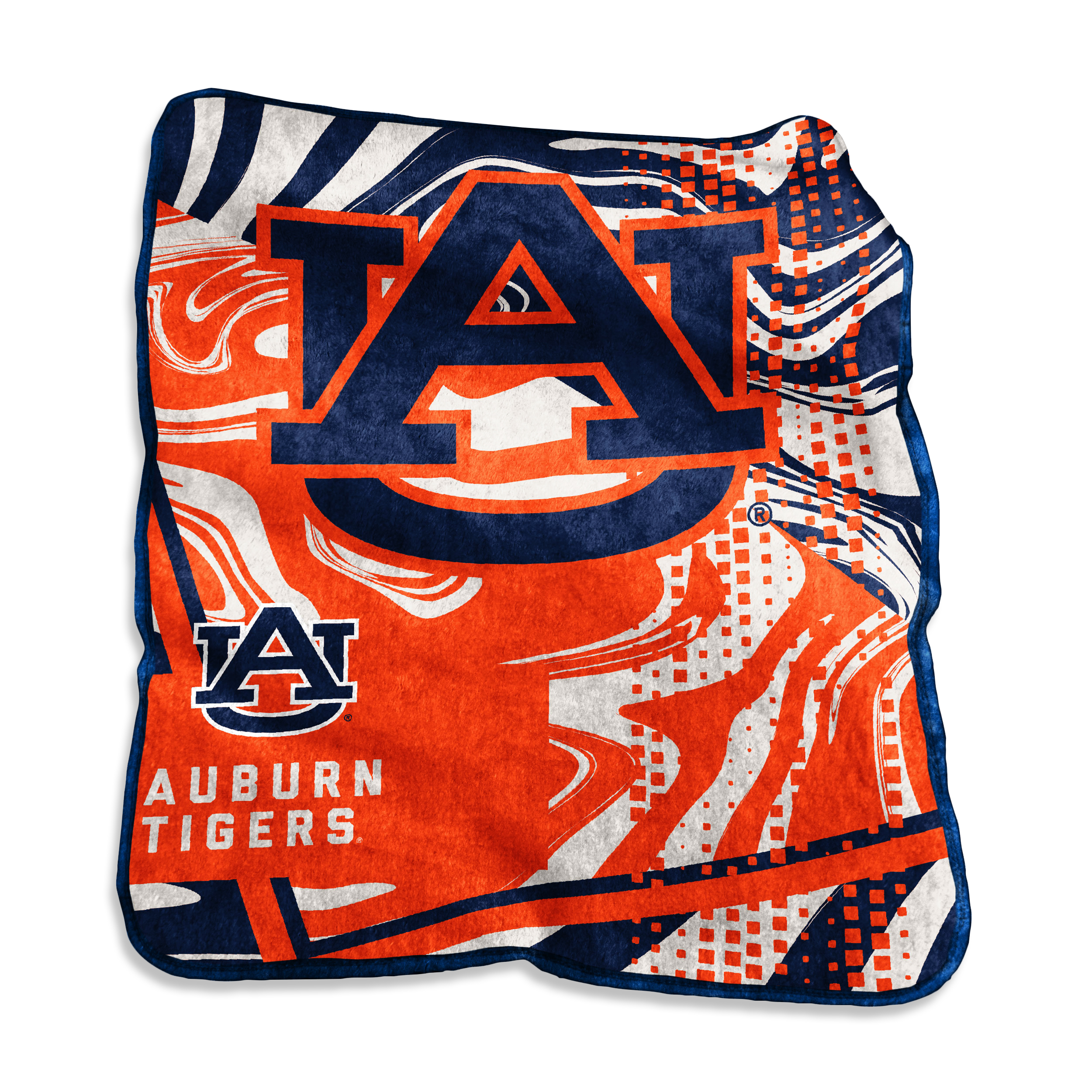 Auburn Tigers Swirl Raschel Throw    