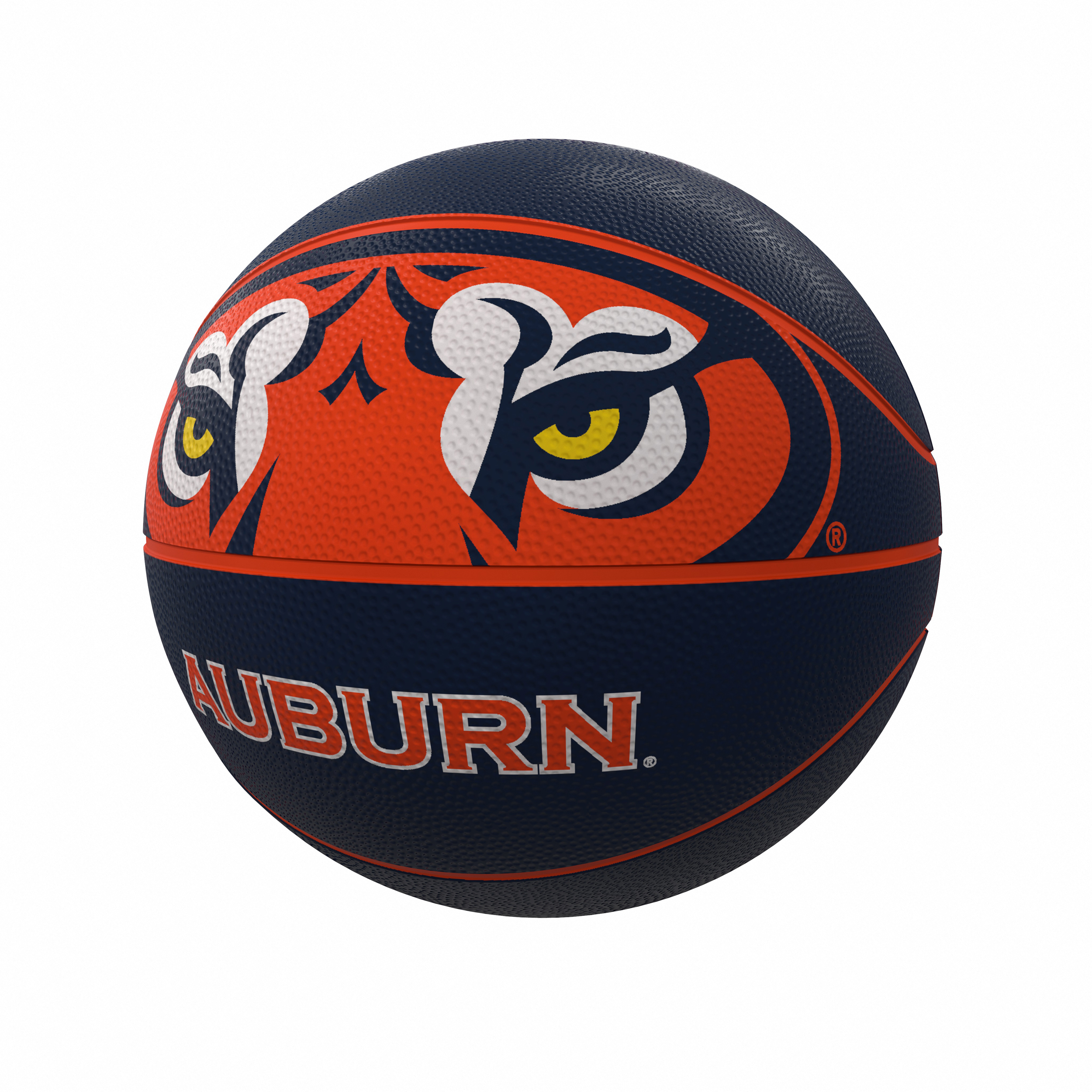 Auburn Tigers Mascot Official-Size Rubber Basketball    