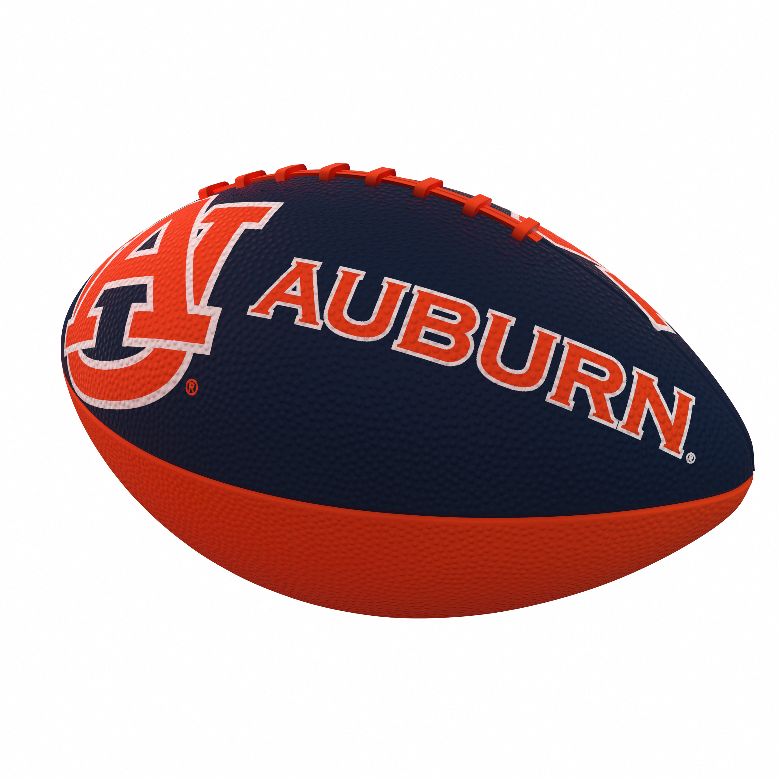 Auburn Tigers Combo Logo Junior-Size Rubber Football    