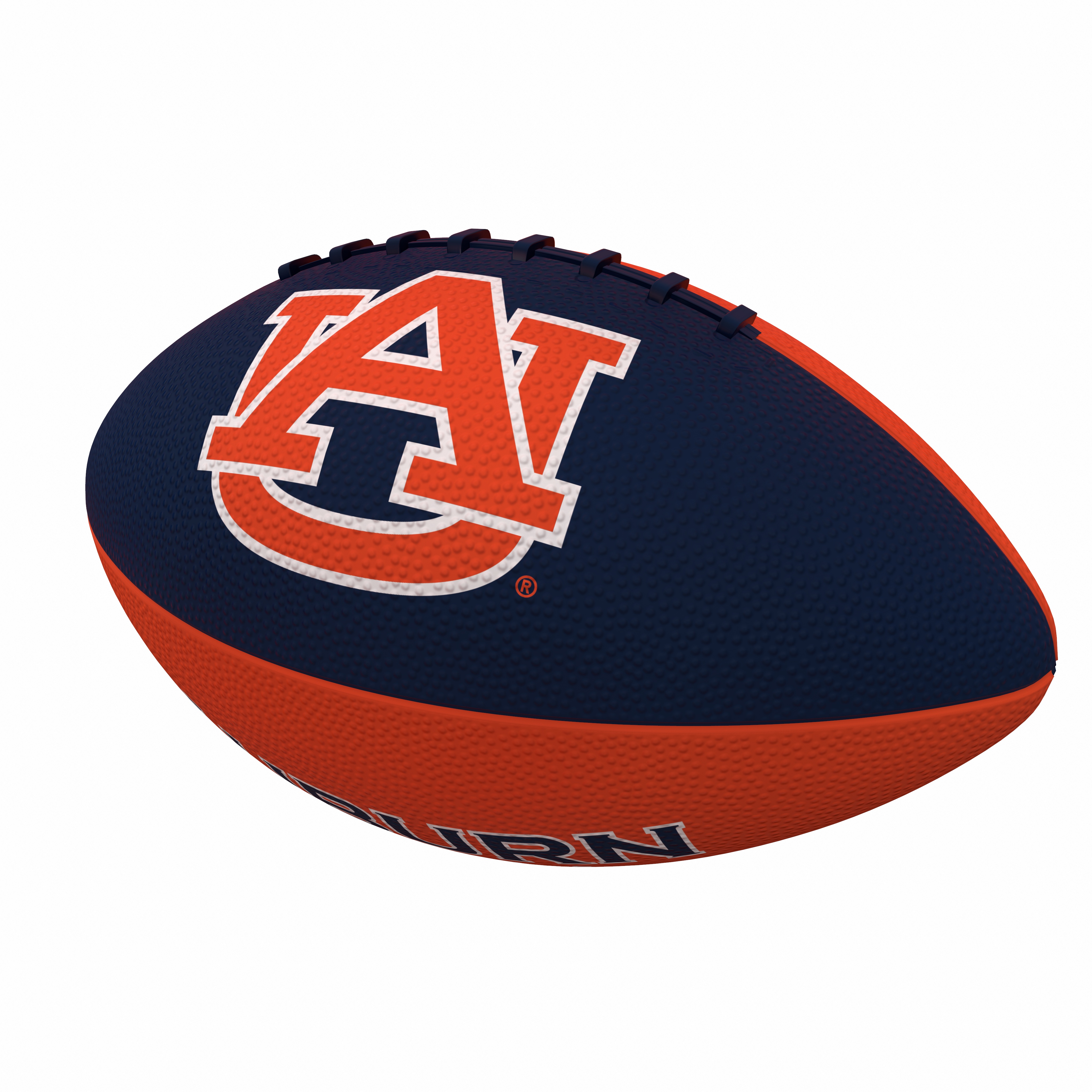 Auburn Tigers Pinwheel Logo Junior Size Rubber Football    