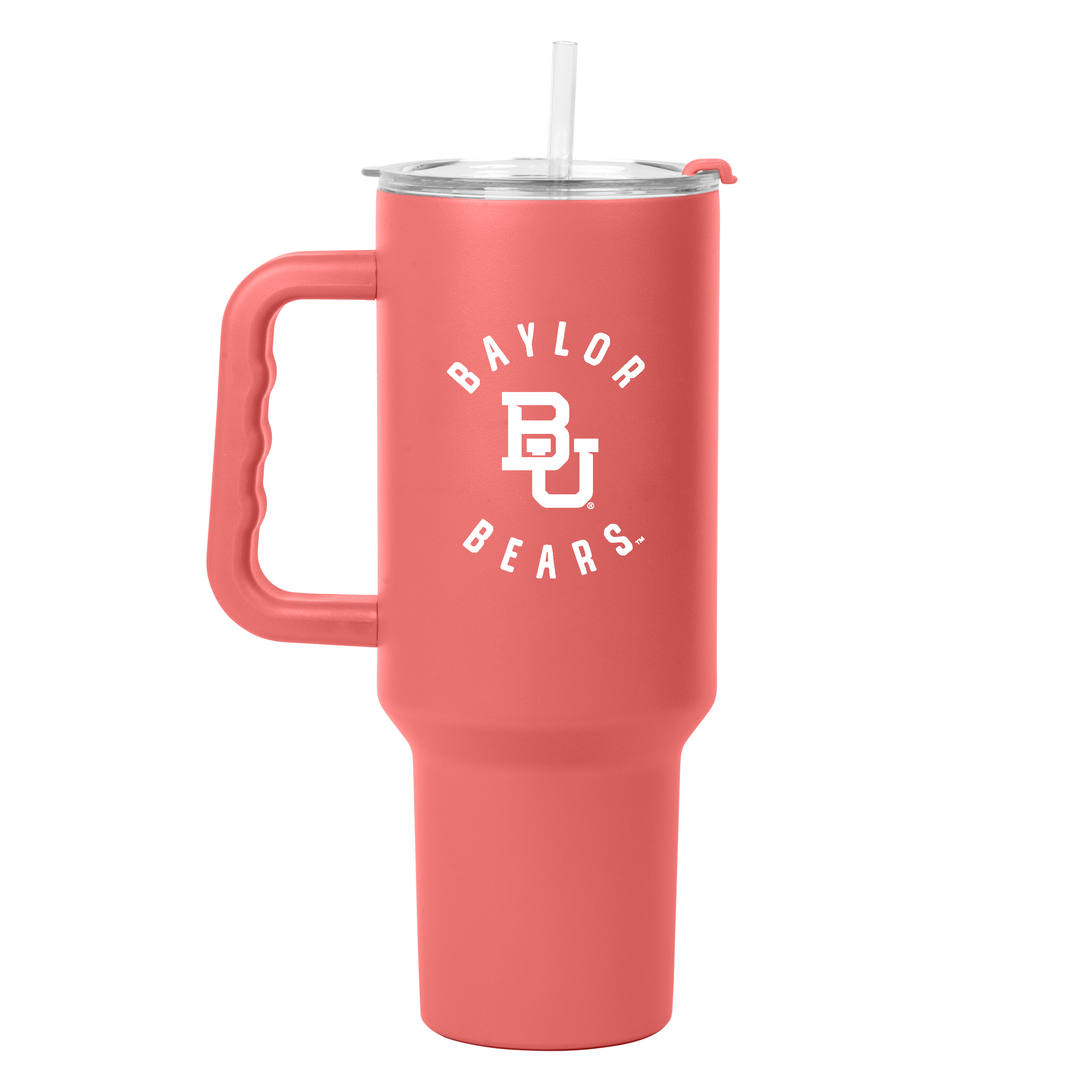 Baylor 40oz Coral Powder Coat Tumbler  