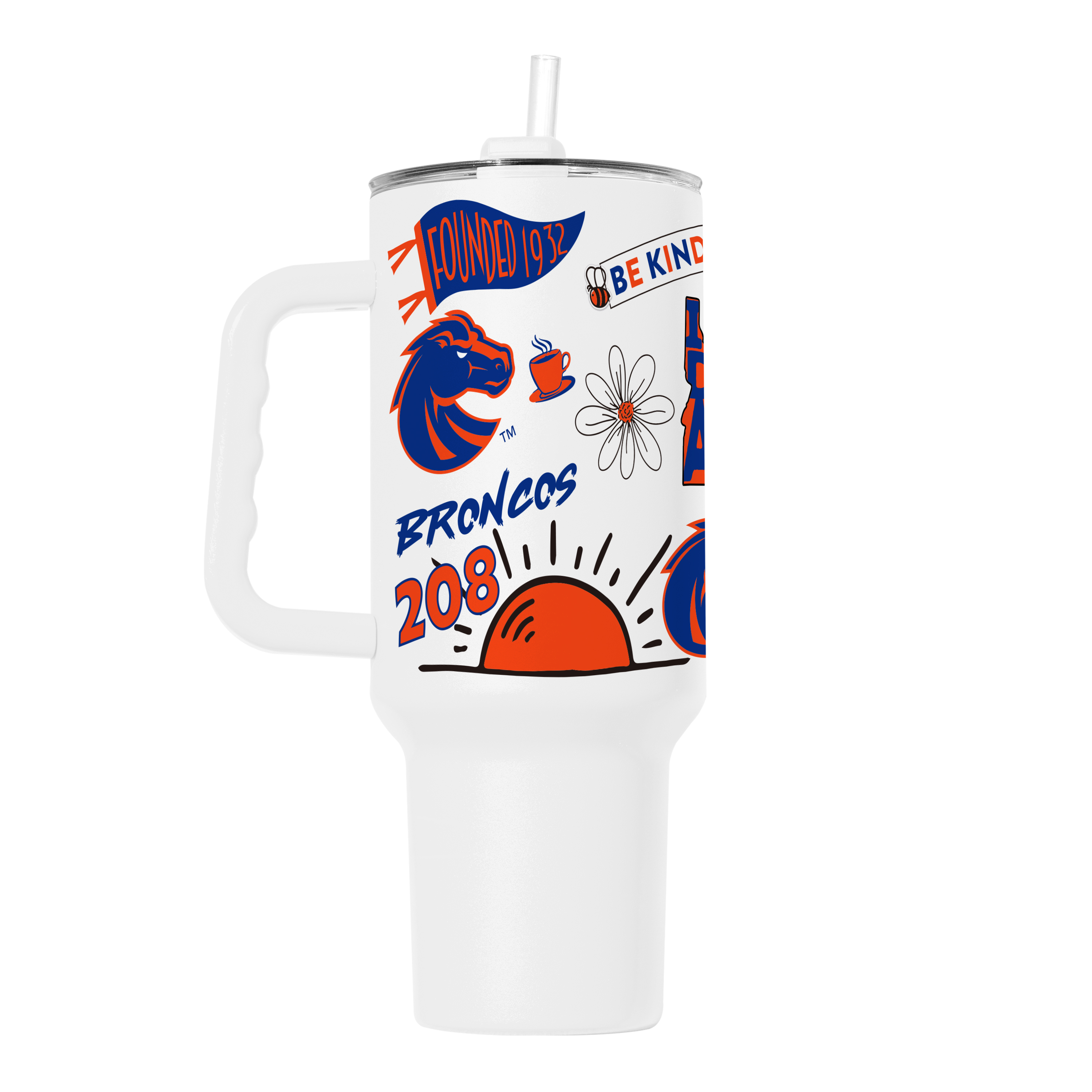 Boise State 40oz Native Powder Coat Tumbler  