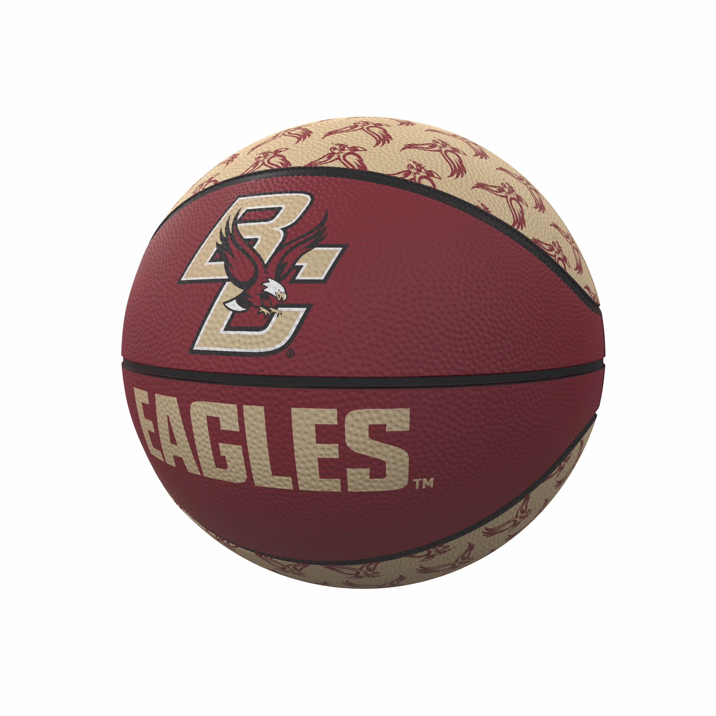 Boston College Eagles Repeating Logo Mini-Size Rubber Basketball    