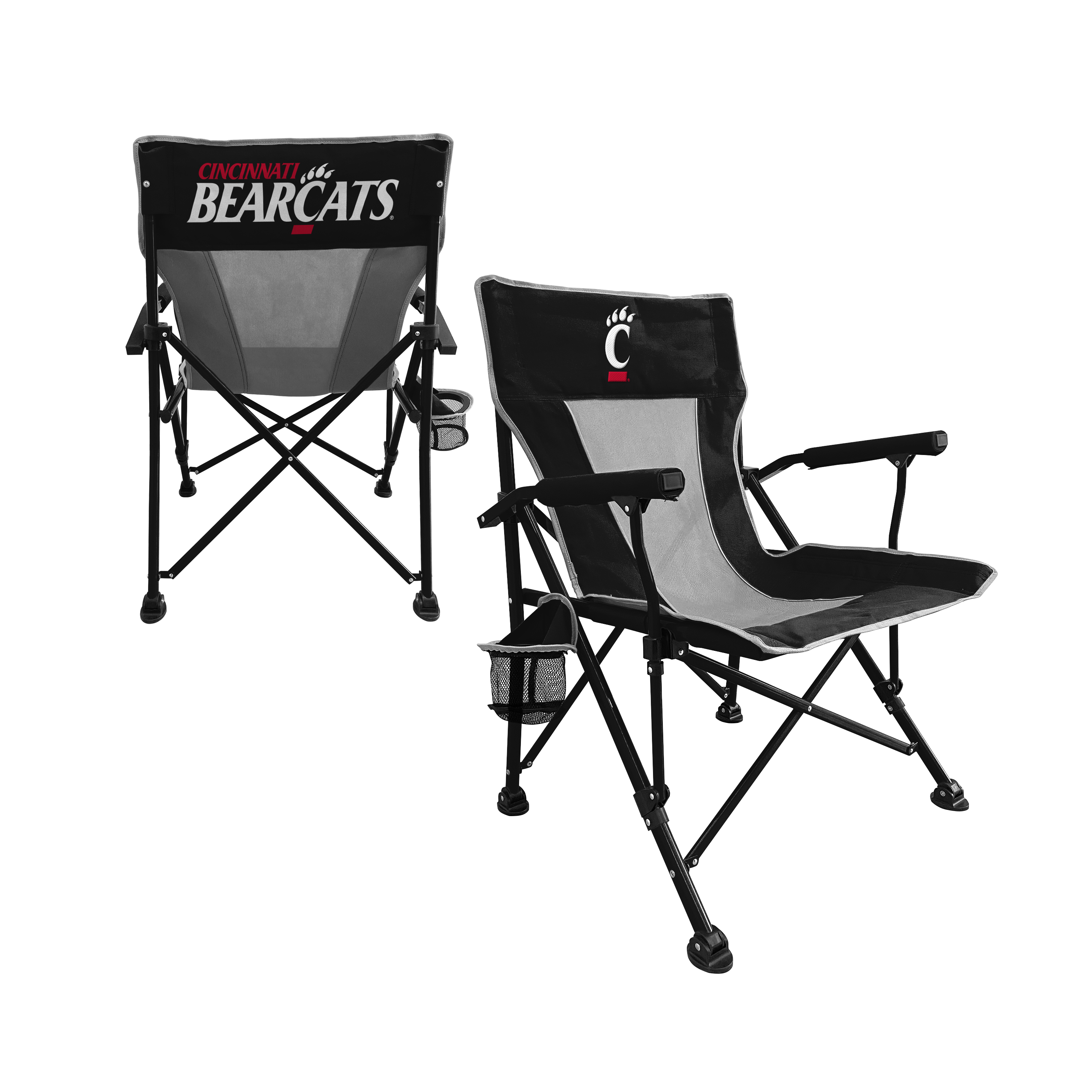 Cincinnati Bearcats Hard Arm Folding Chair - Tailgate - Camping 