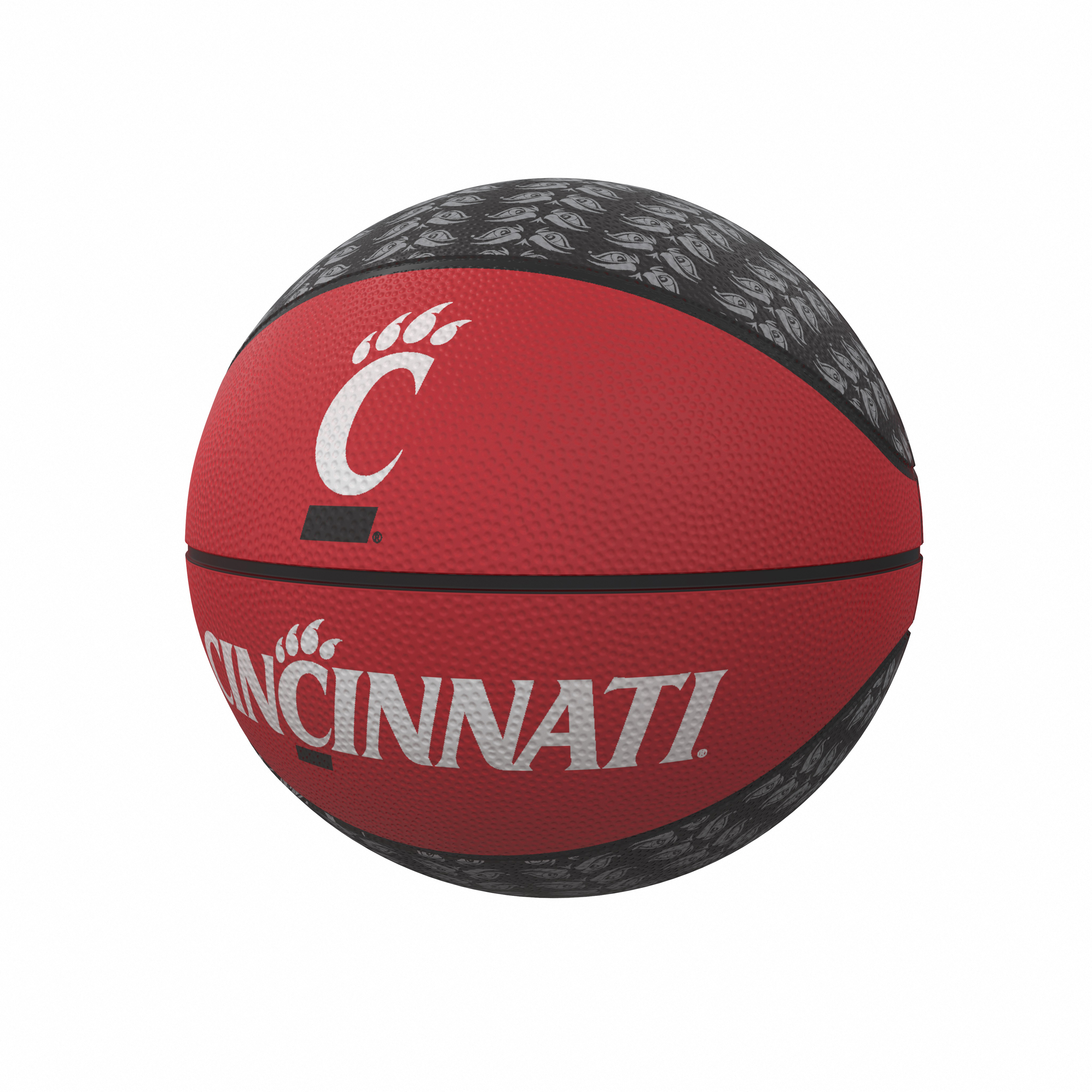 Cincinnati Bearcats Repeating Logo Mini-Size Rubber Basketball    