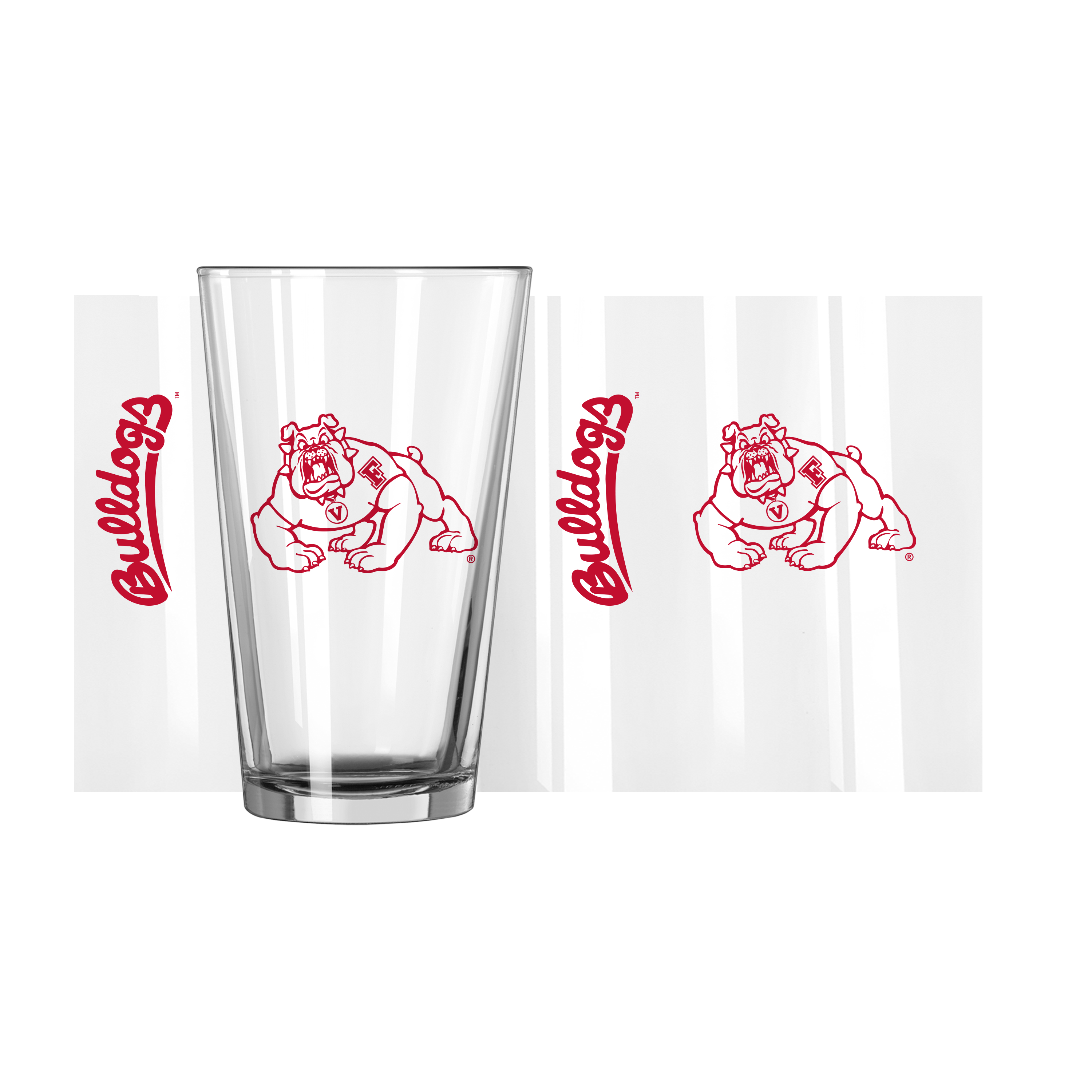 Fresno State Bulldogs 16oz Gameday Pint Glass    
