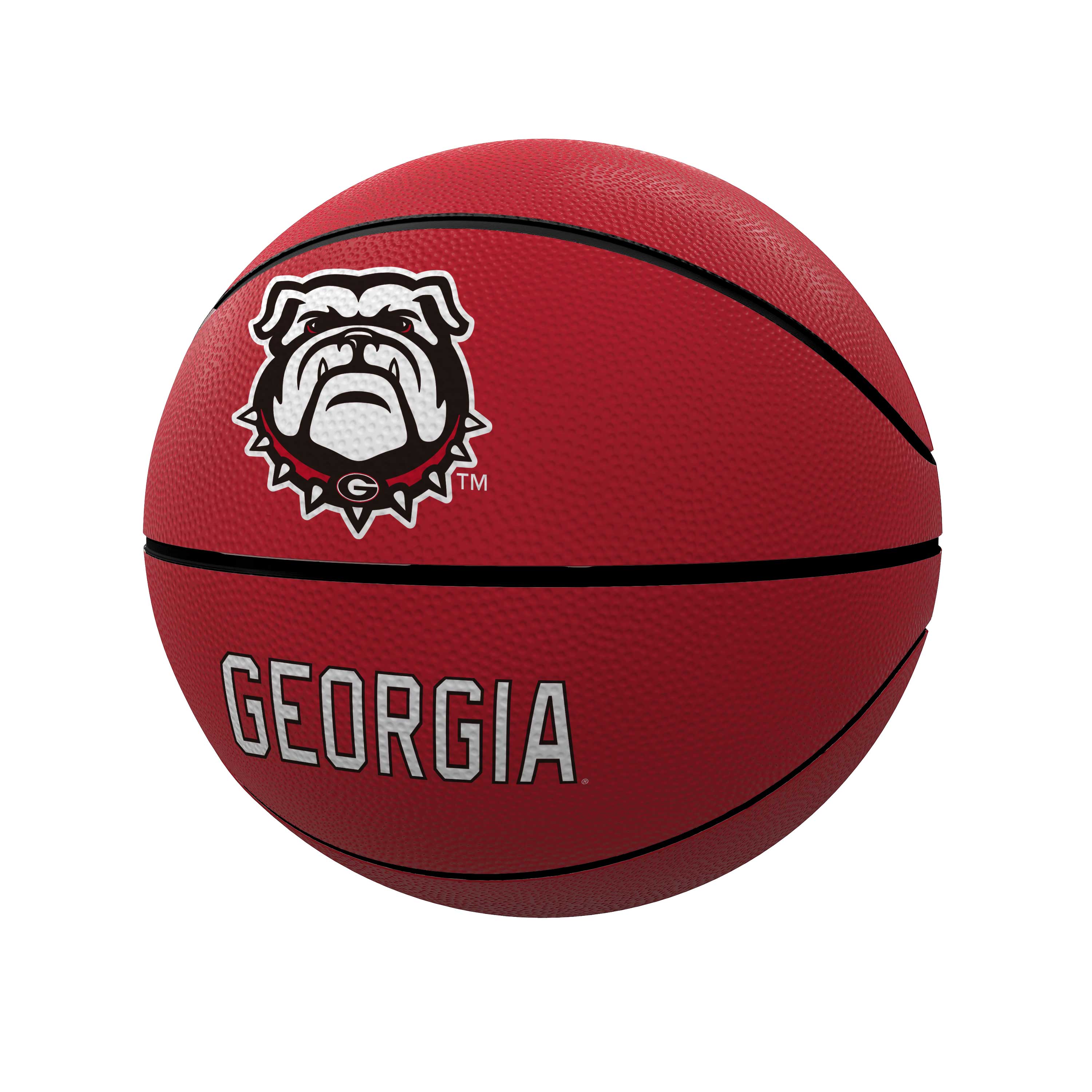 Georgia Bulldogs Mascot Official-Size Rubber Basketball  