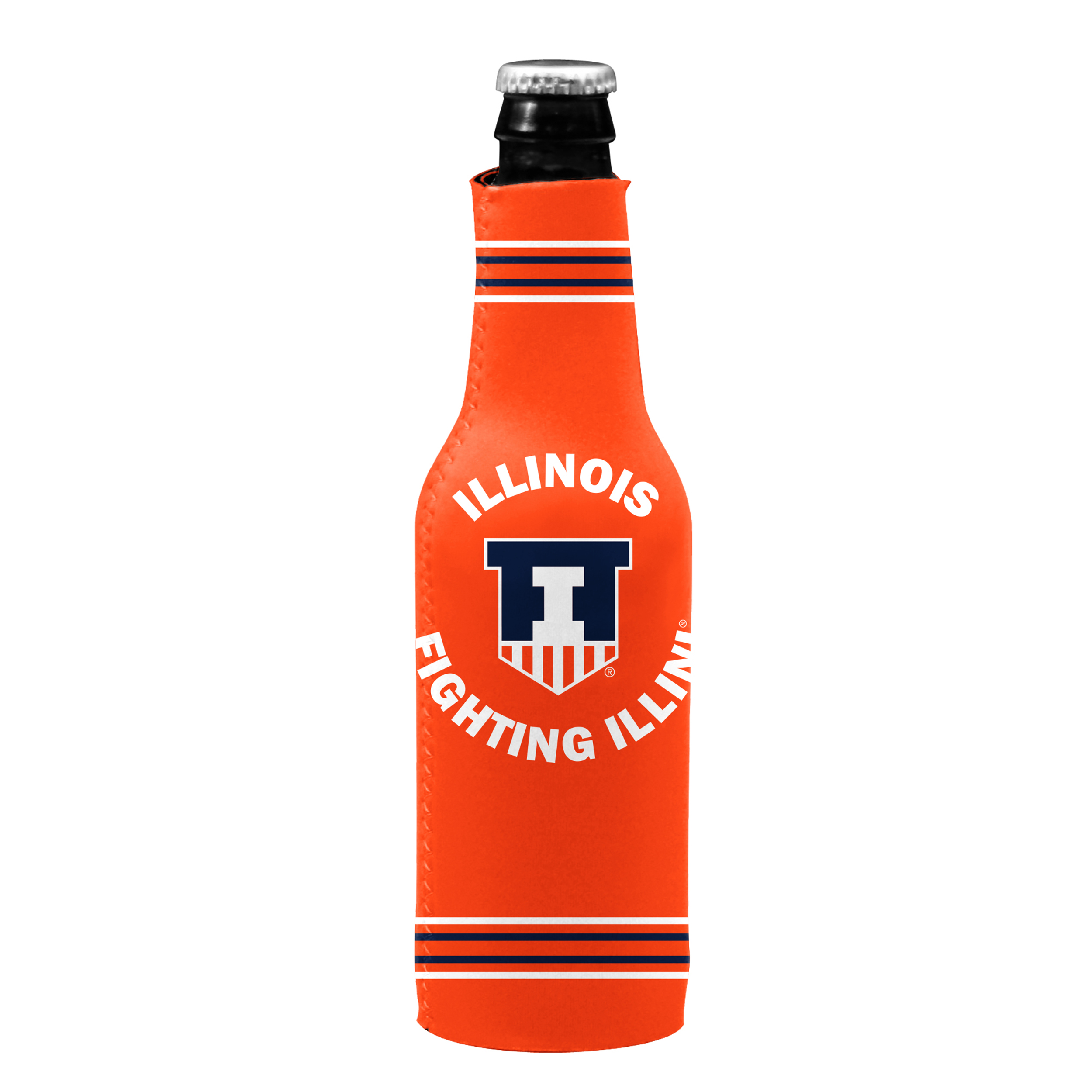 Illinois Fighting Illini Crest Logo Insulated Bottle Sleeve  