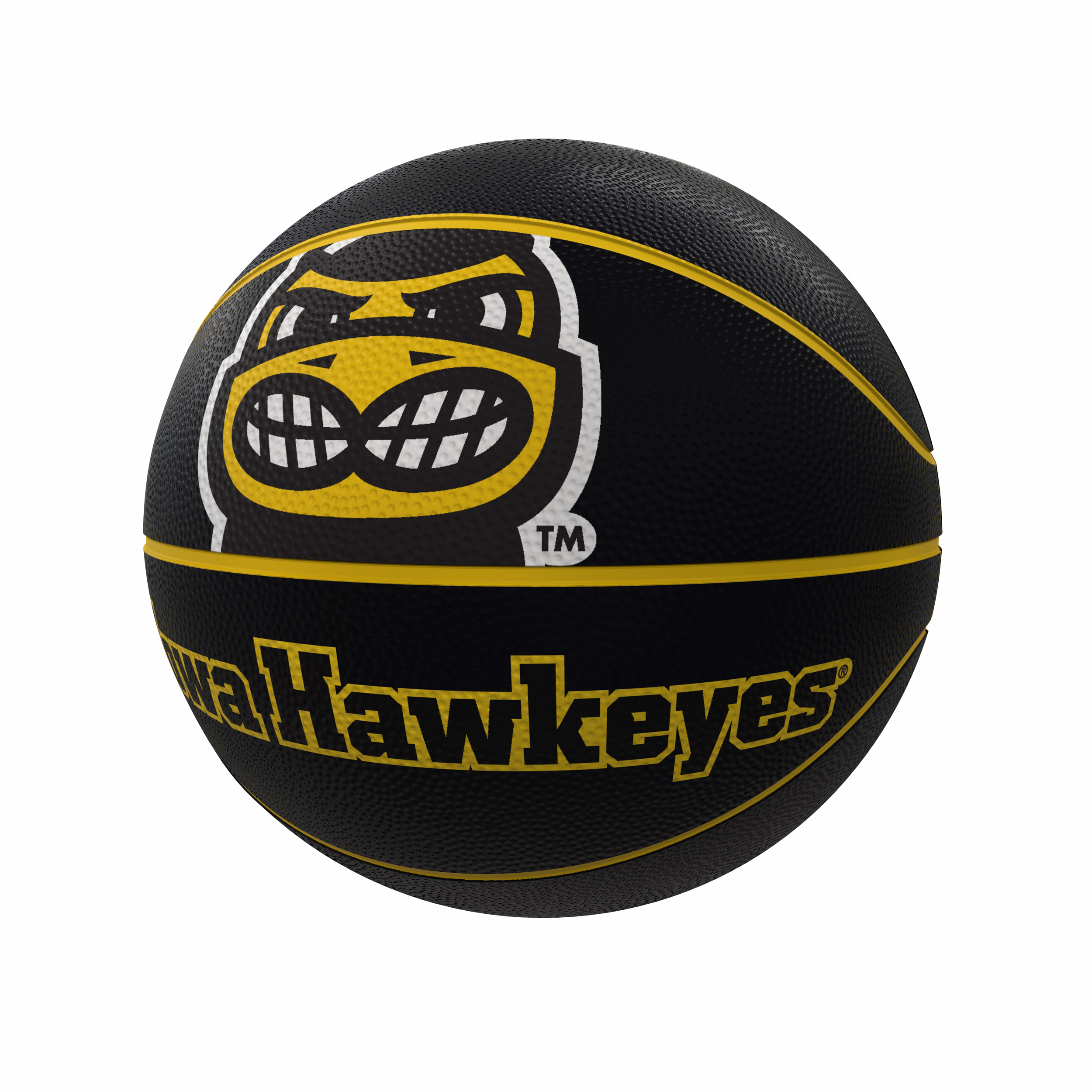 Iowa Hawkeyes Mascot Official-Size Rubber Basketball  