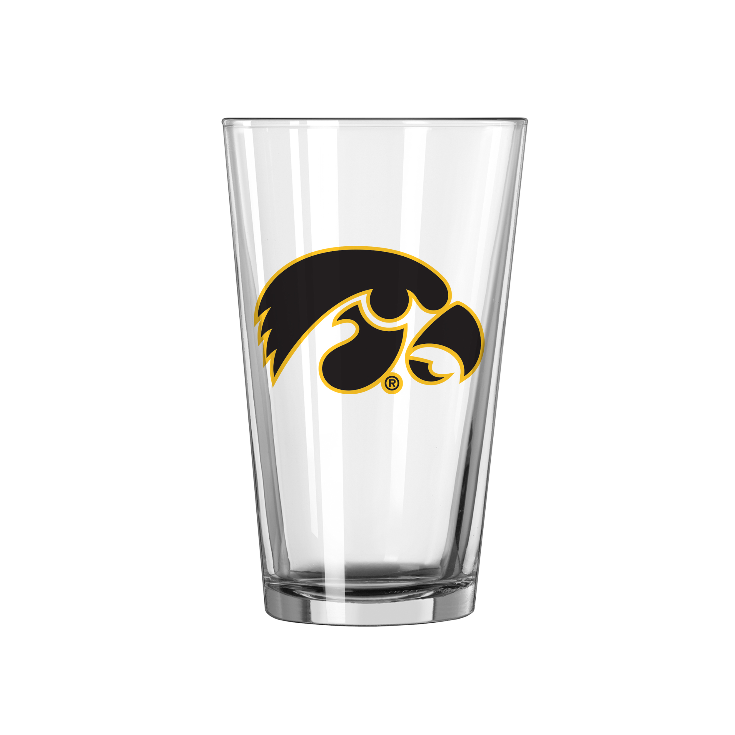 Iowa Hawkeyes 16oz Logo Pint Glass  