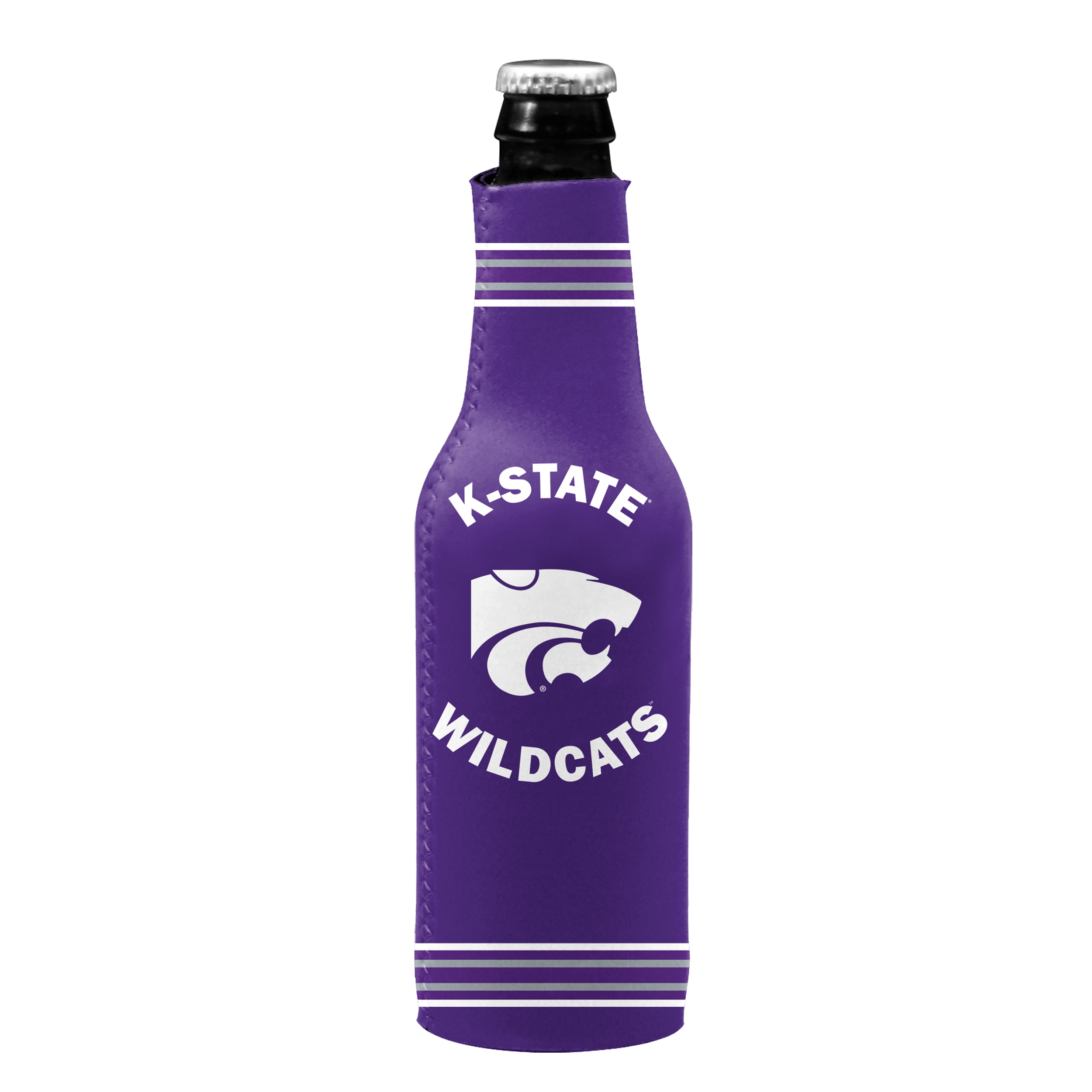 Kansas State Wildcats Crest Logo Insulated Bottle Sleeve  