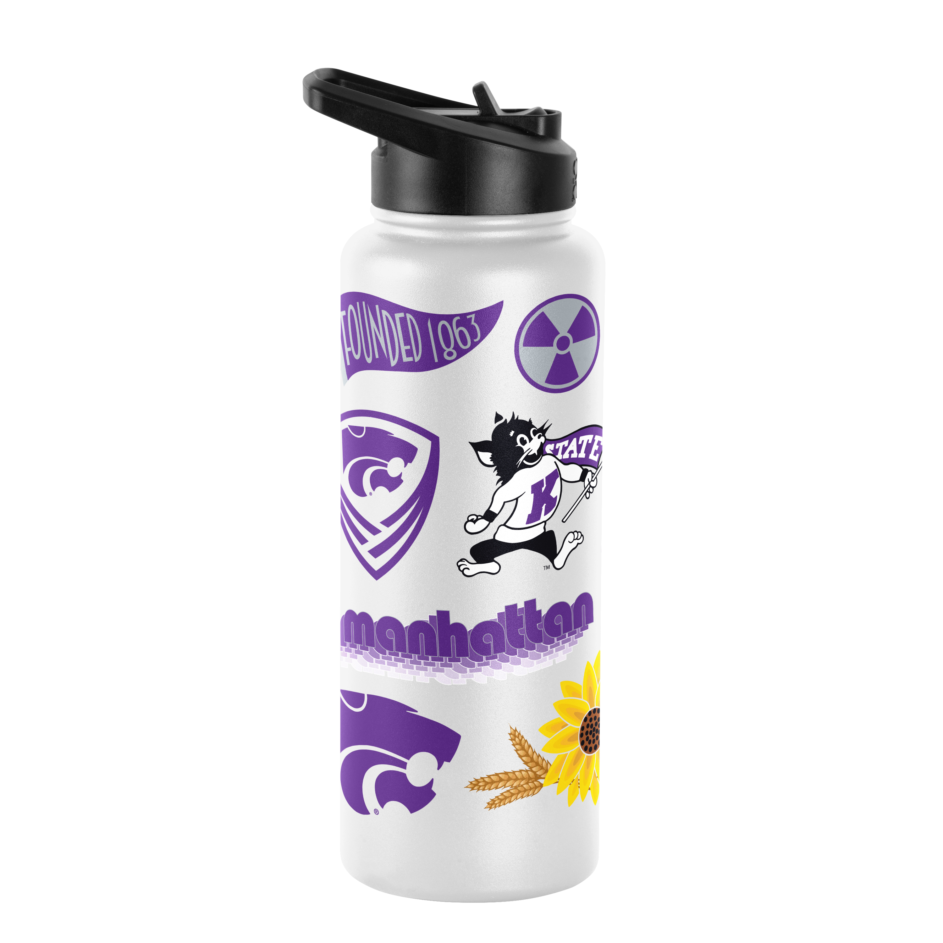 Kansas State Wildcats 34oz Native Quencher Bottle  