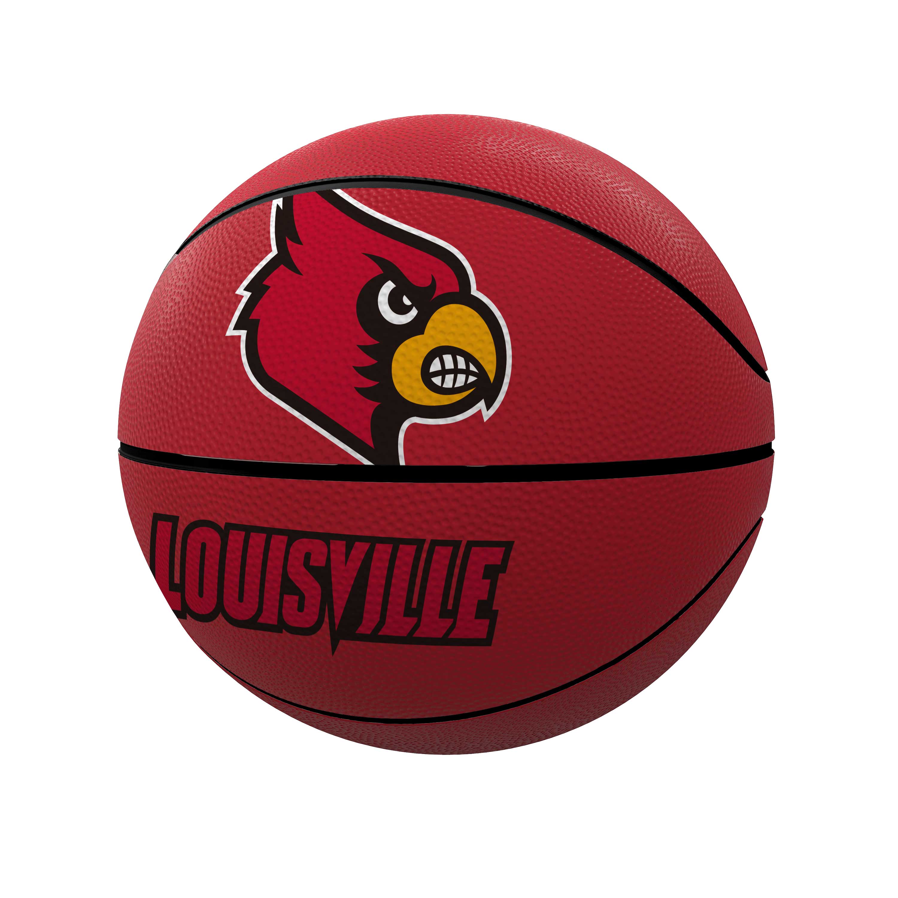Louisville Cardinals Mascot Official-Size Rubber Basketball  