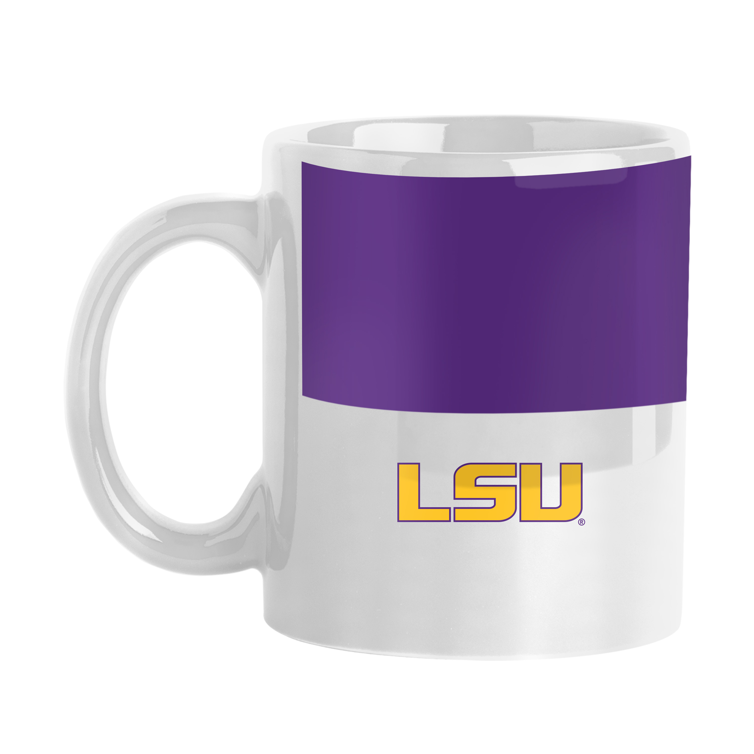 LSU Tigers 11oz Colorblock Coffee Mug  