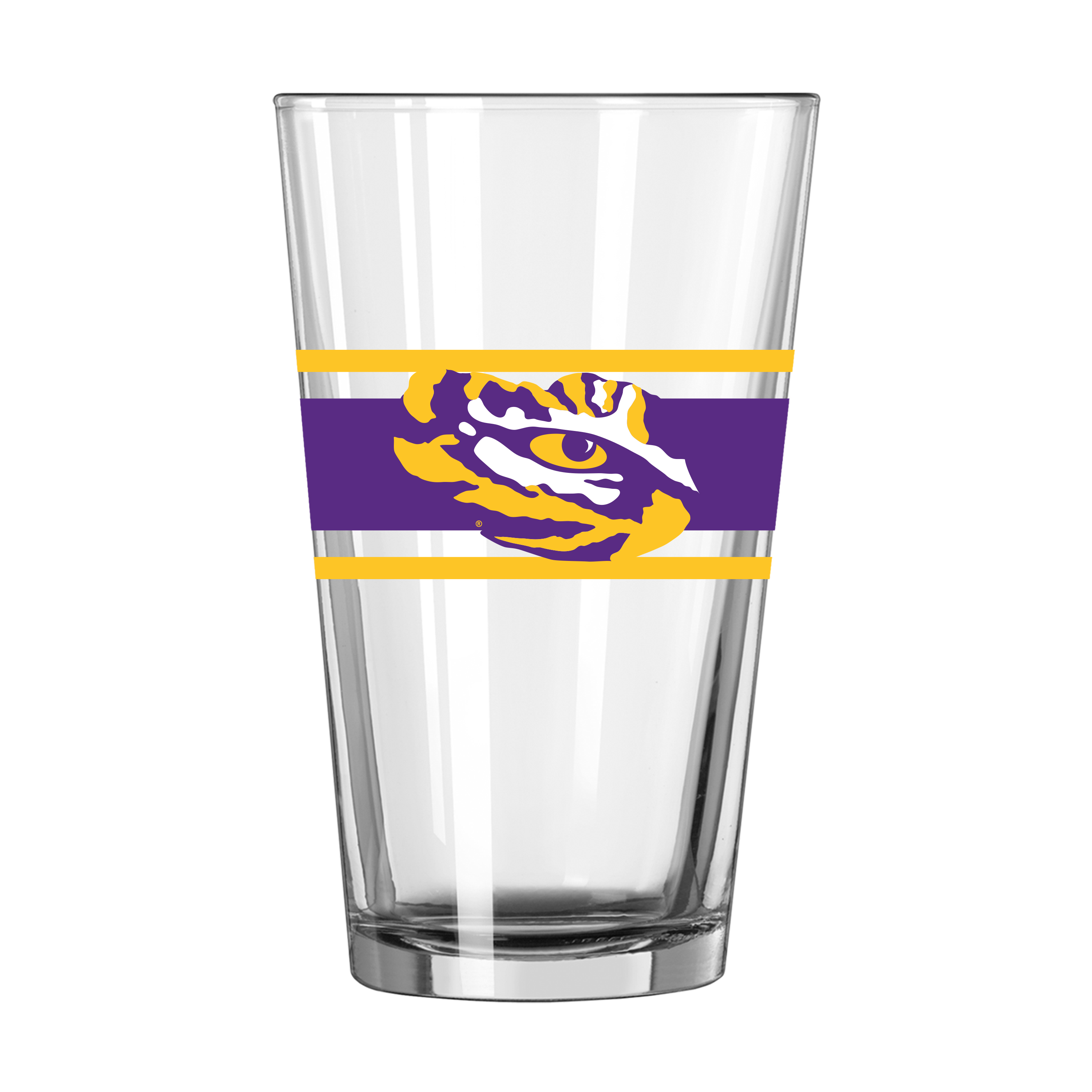 LSU Tigers 16oz Stripe Pint Glass  