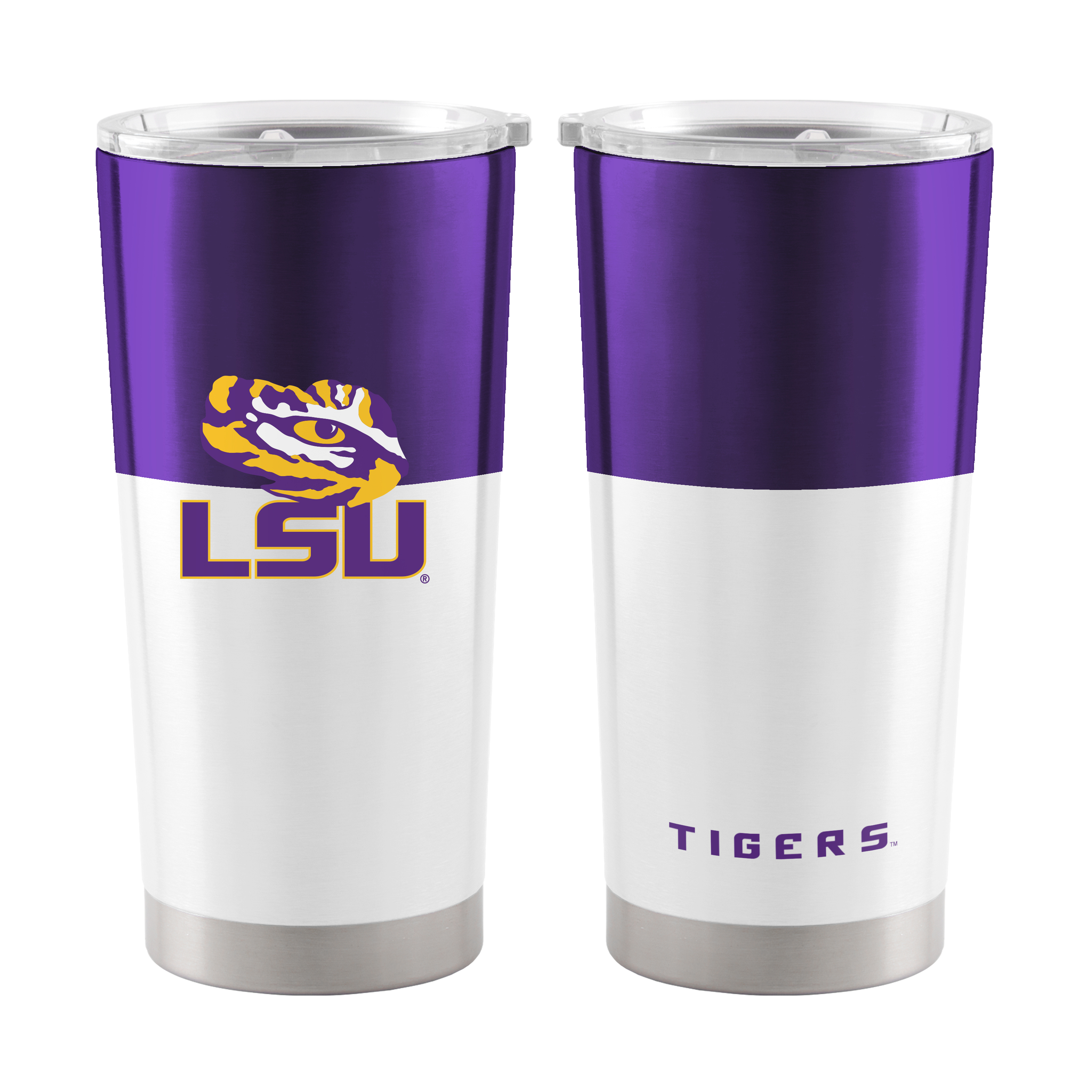 LSU Tigers 20oz Colorblock Stainless Tumbler  